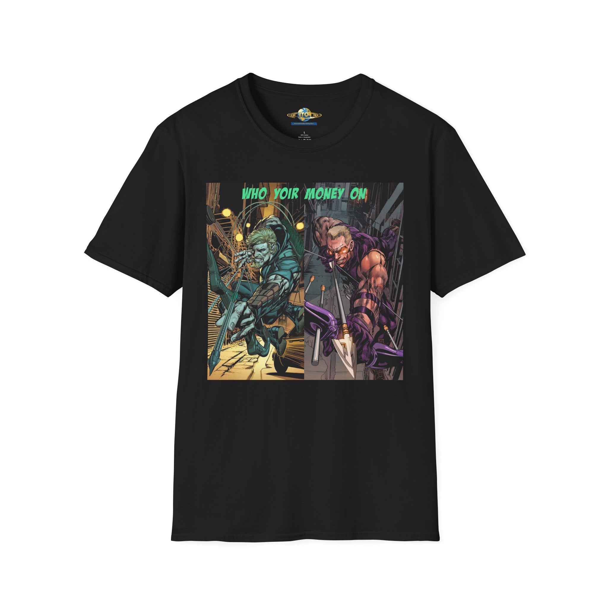 Graphic T‑Shirt — 'Who You Moving On' Cyberpunk Comic Art Tee