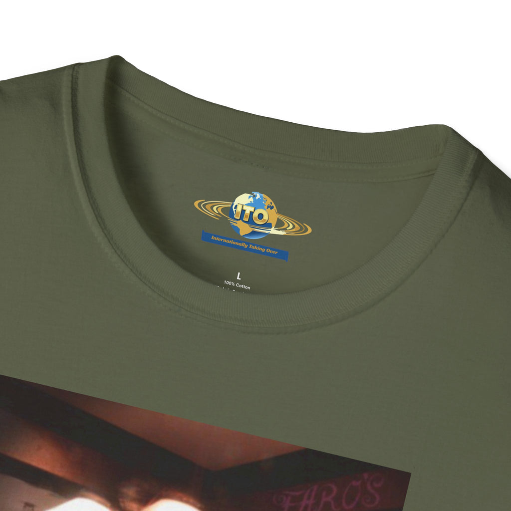 T-Shirt — Retro Pinup Superhero Trio Bar Scene
