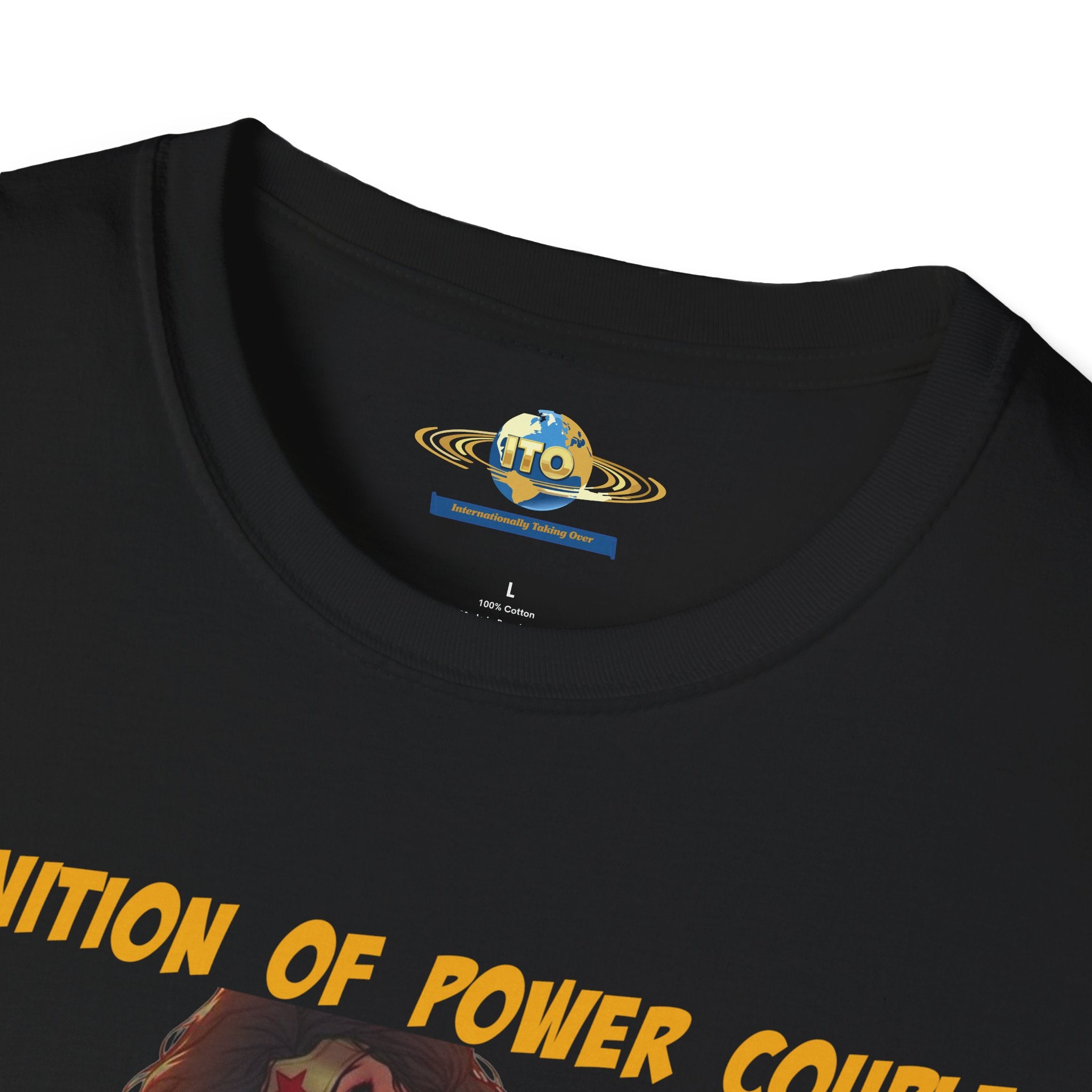 Power Couple Graphic T‑Shirt — 'Definition of Power Couple' Superhero Love Tee