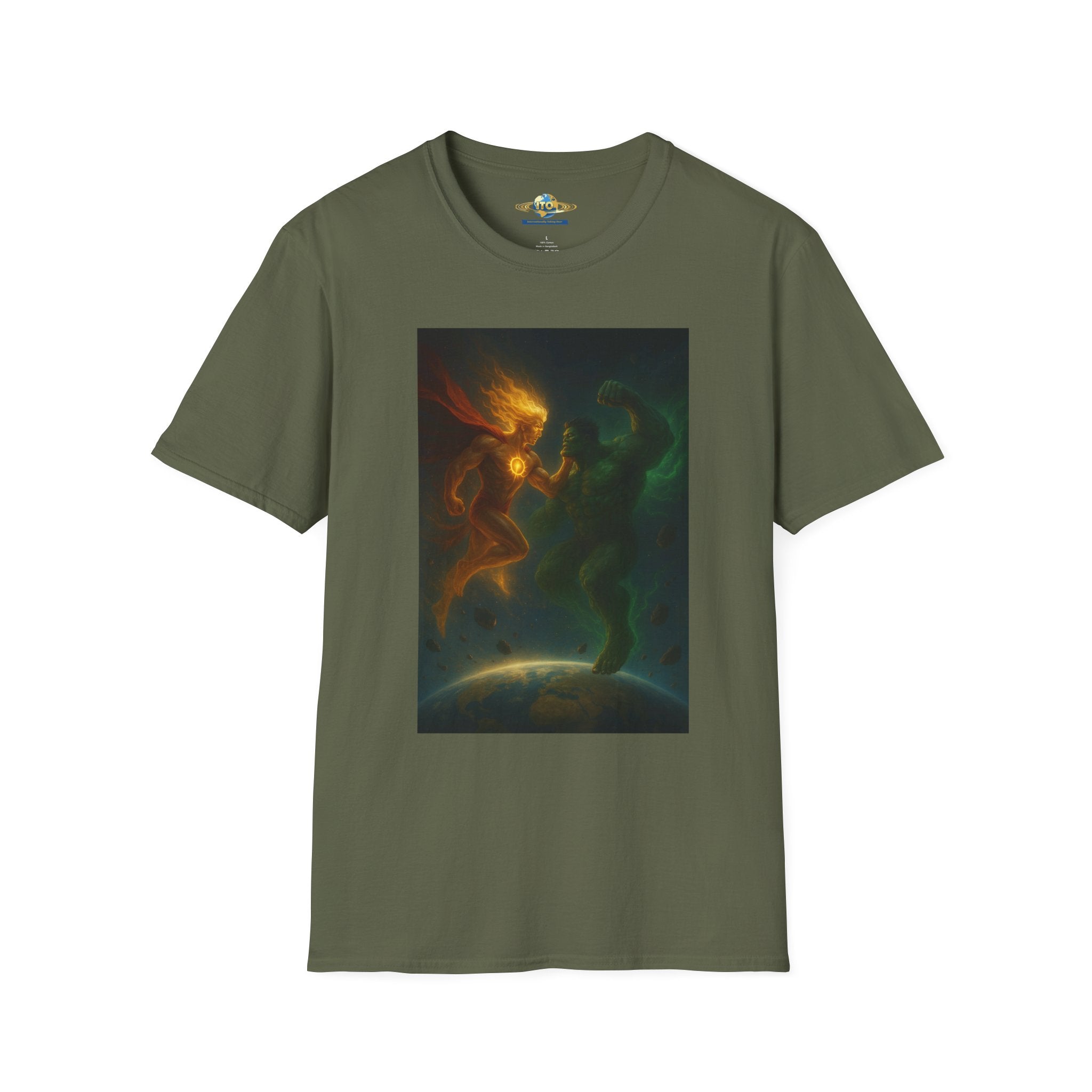 Sun God And green monster Unisex Softstyle T-Shirt