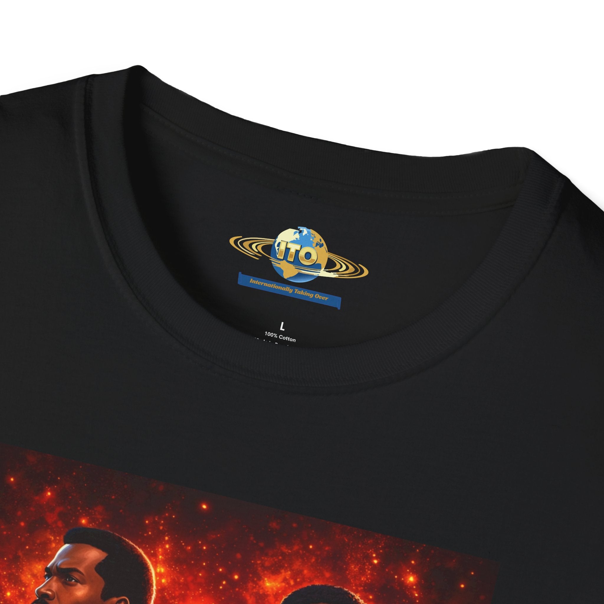 Champion vs Challenger Sci‑Fi Graphic T‑Shirt — Retro Space Emblem Poster