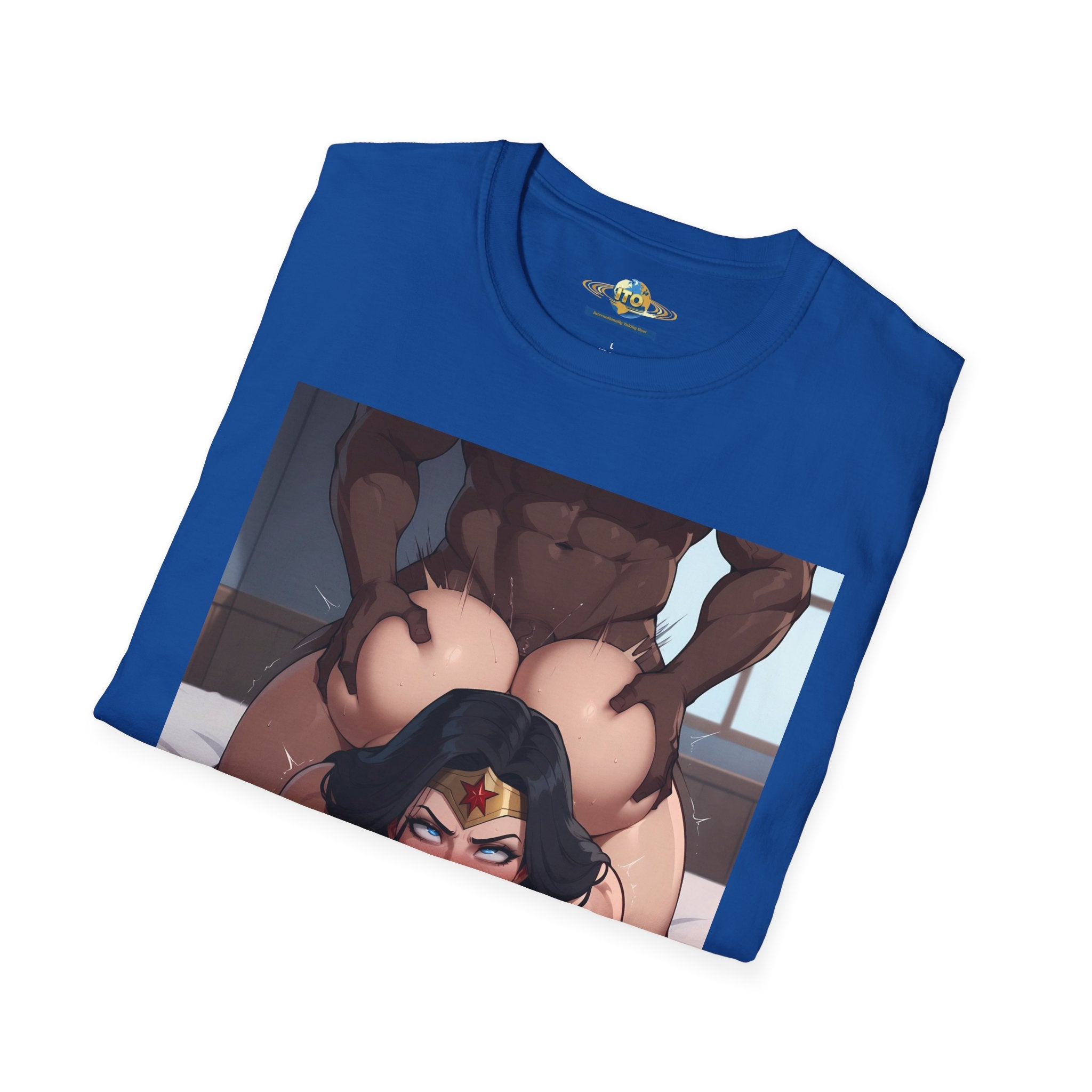 Black Man & Wonder Ass Graphic T-Shirt — Pinup Superhero Art Print