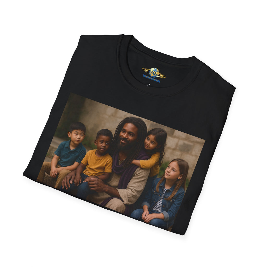 T-Shirt — Inspirational Jesus with Children Graphic Tee