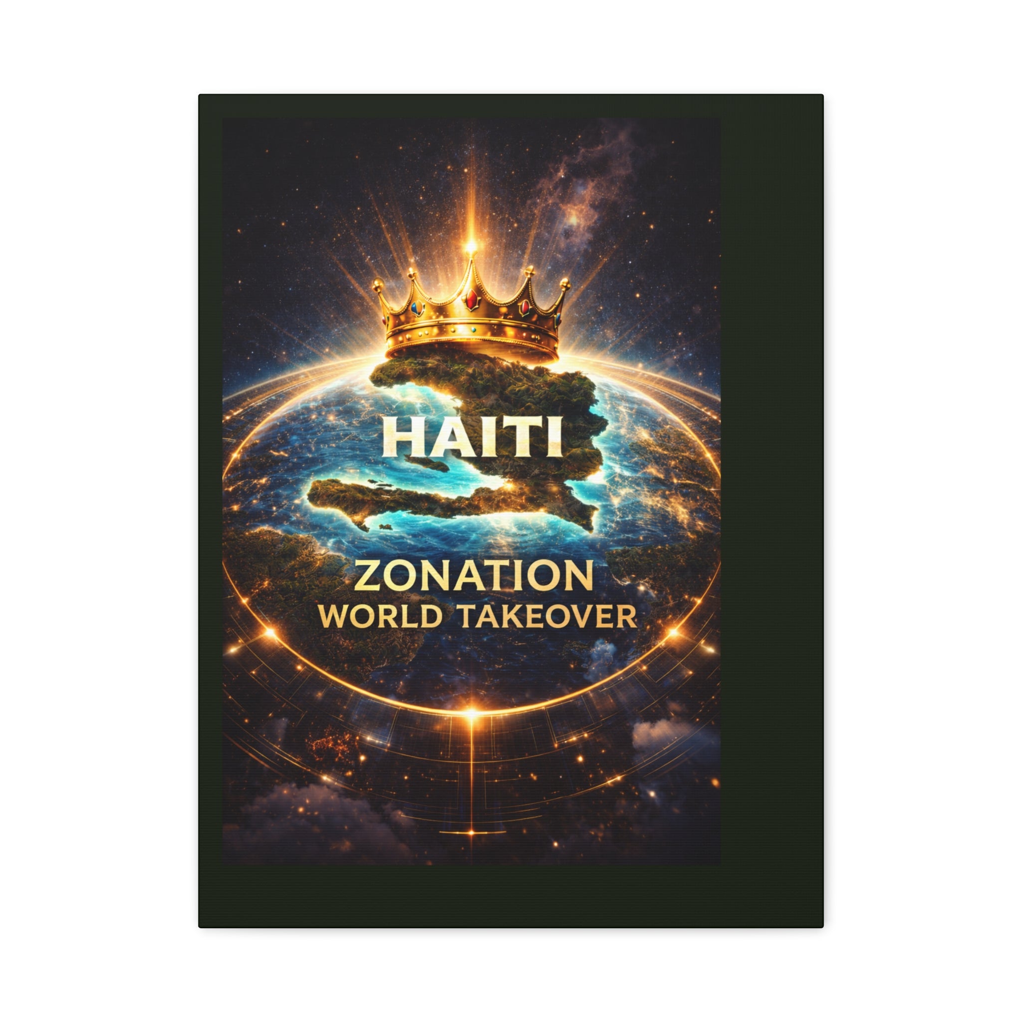 Haiti Zonation "World Takeover" Matte Canvas Wall Art