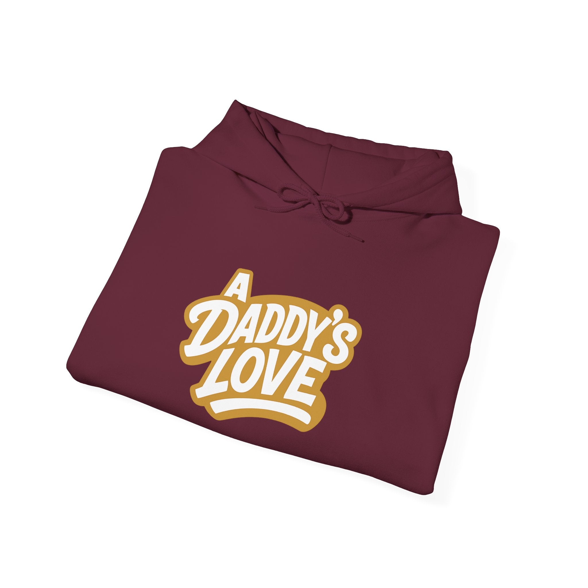Daddy’s Love Hoodie — Retro Script Father Appreciation Sweatshirt