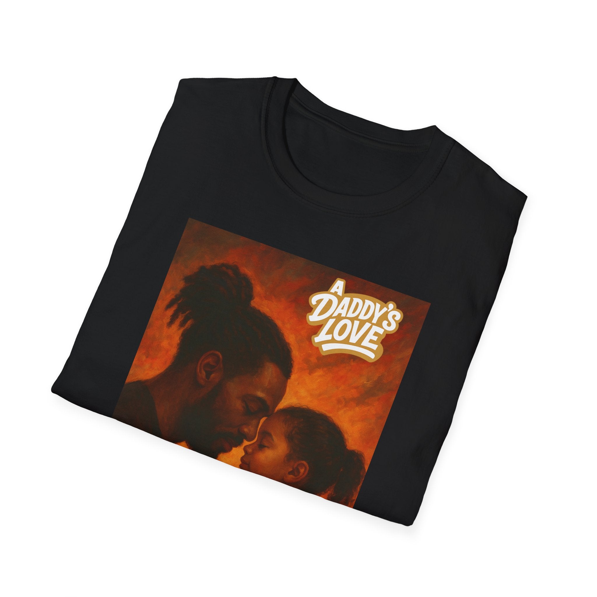 Daddy's Love T-Shirt — Father & Daughter Illustration Tee for Father's Day