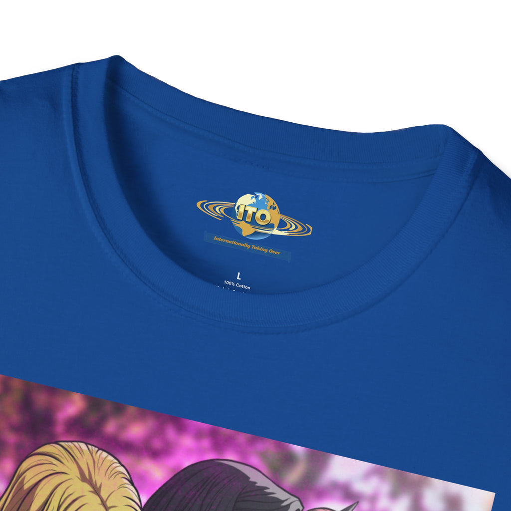 Wonder Women Kiss Graphic T-Shirt – Comic Superhero Trio Tee