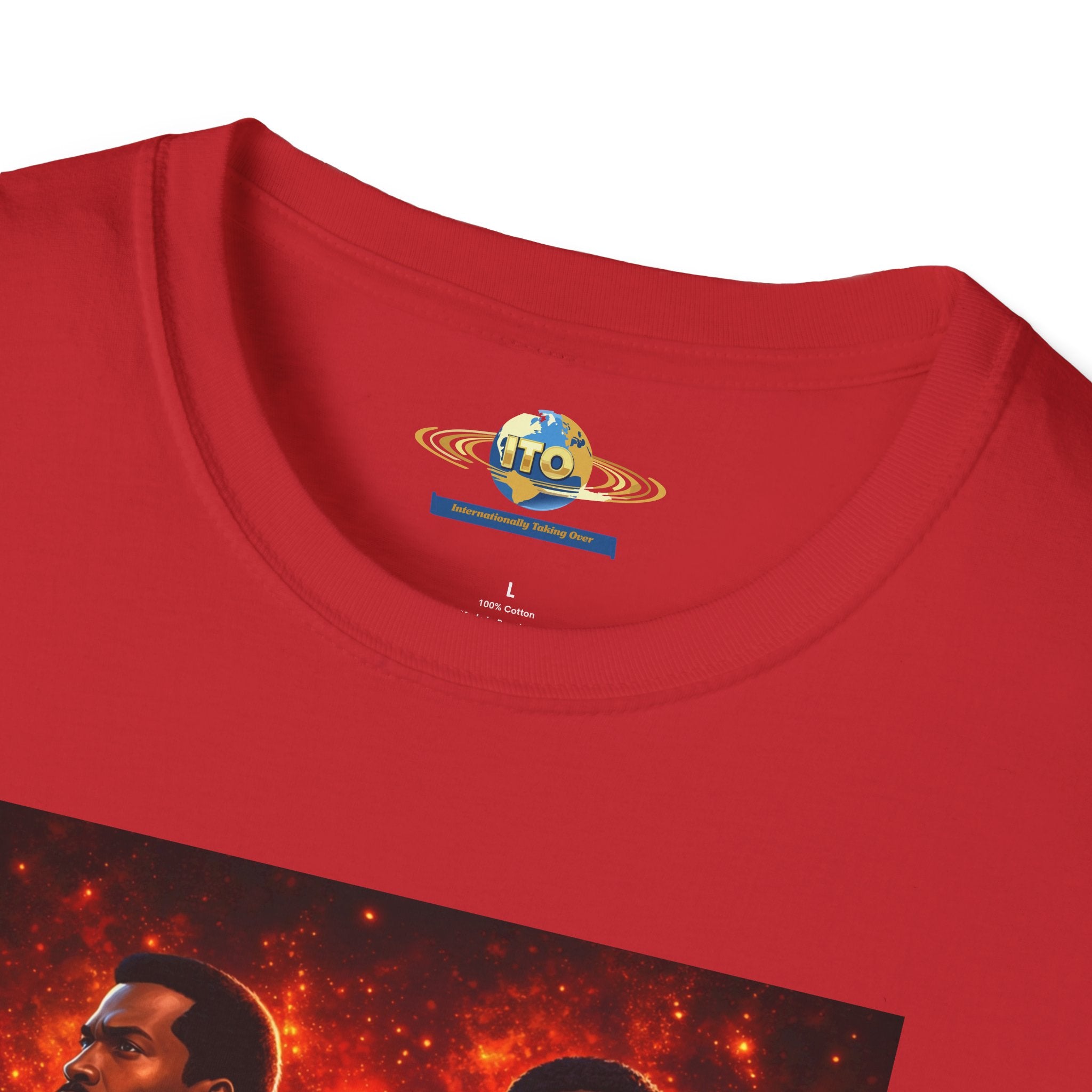 Champion vs Challenger Sci‑Fi Graphic T‑Shirt — Retro Space Emblem Poster