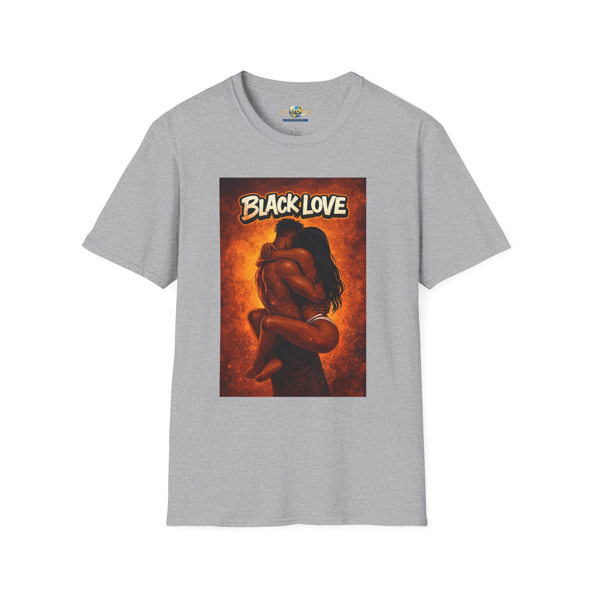T-Shirt — "Black Love" Romantic Couple Graphic Tee