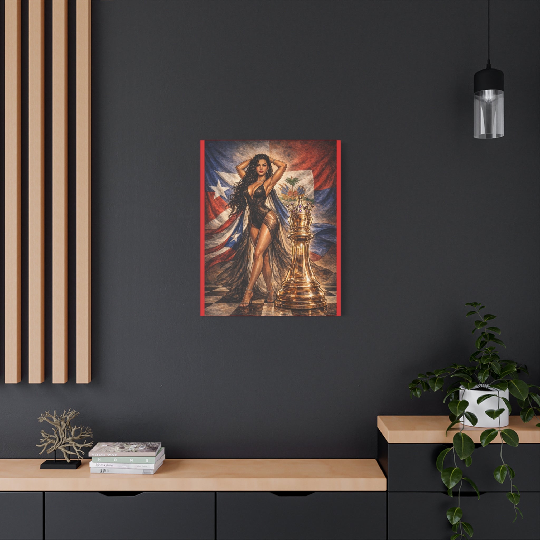 Dominican Queen Chess Canvas - Matte Stretched Wall Art