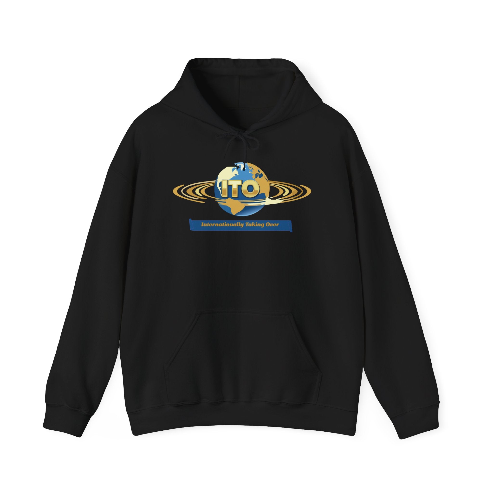 ITO Globe Logo Hoodie — Internationality Holding Office Sweatshirt