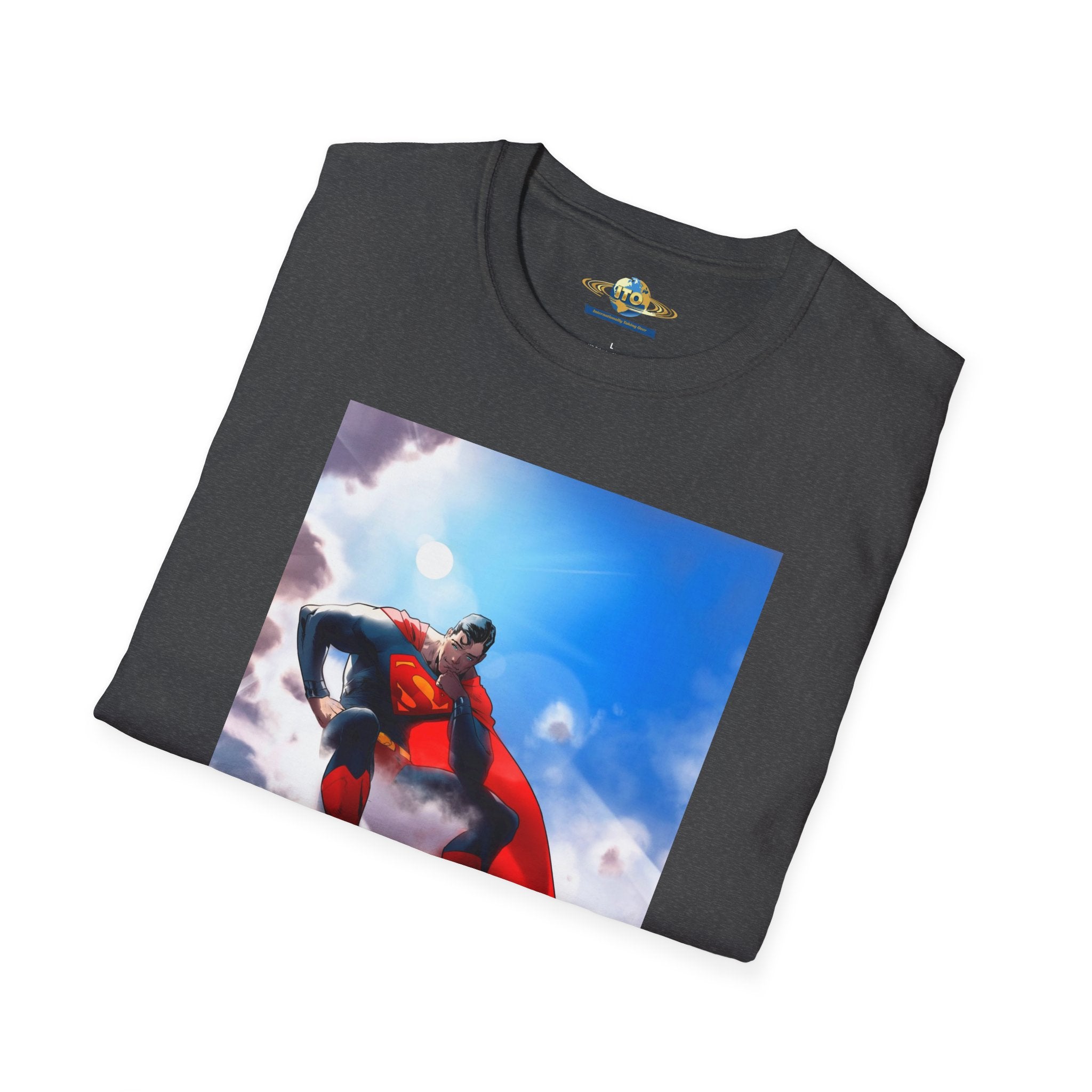 Superhero Cape Graphic T-Shirt — Soaring Hero Design