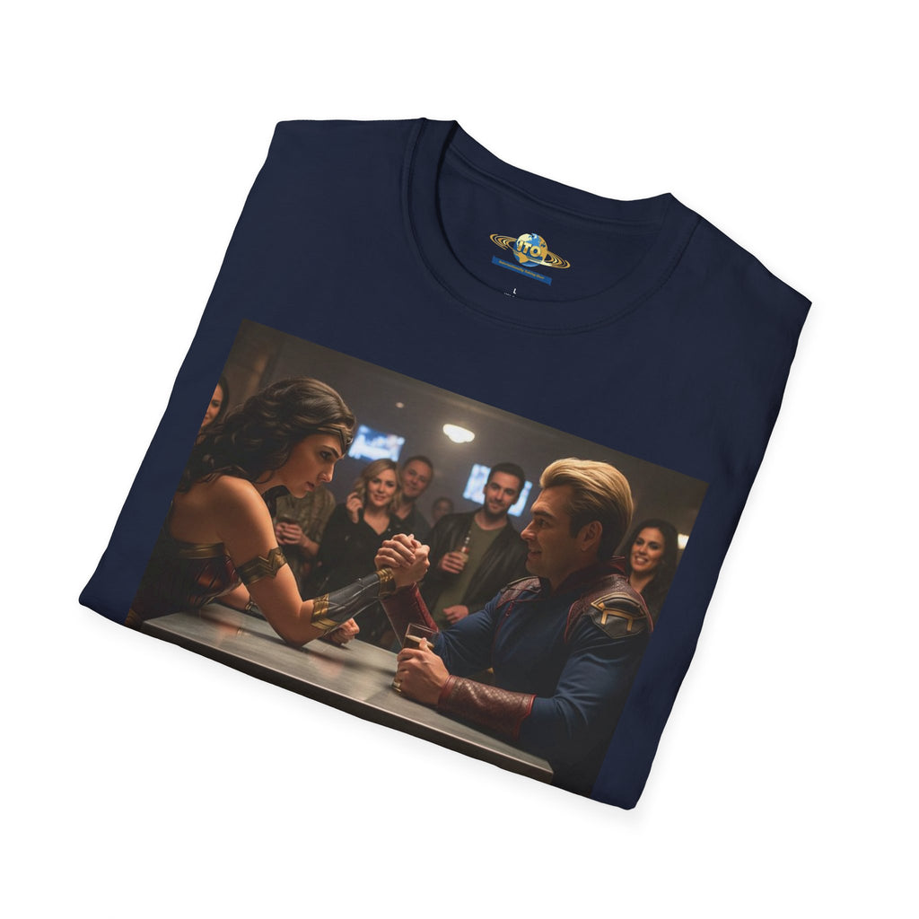 Arm Wrestling Scene Graphic T-Shirt