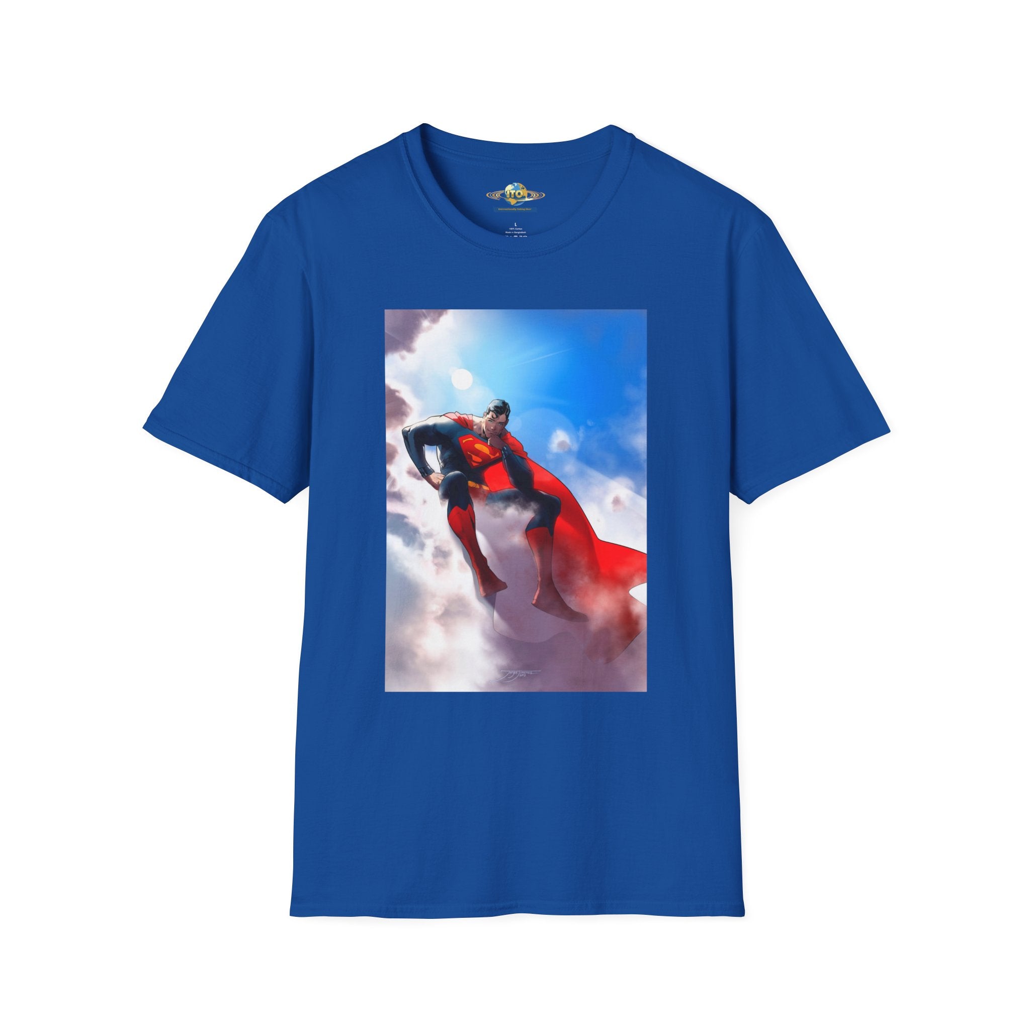 Superhero Cape Graphic T-Shirt — Soaring Hero Design