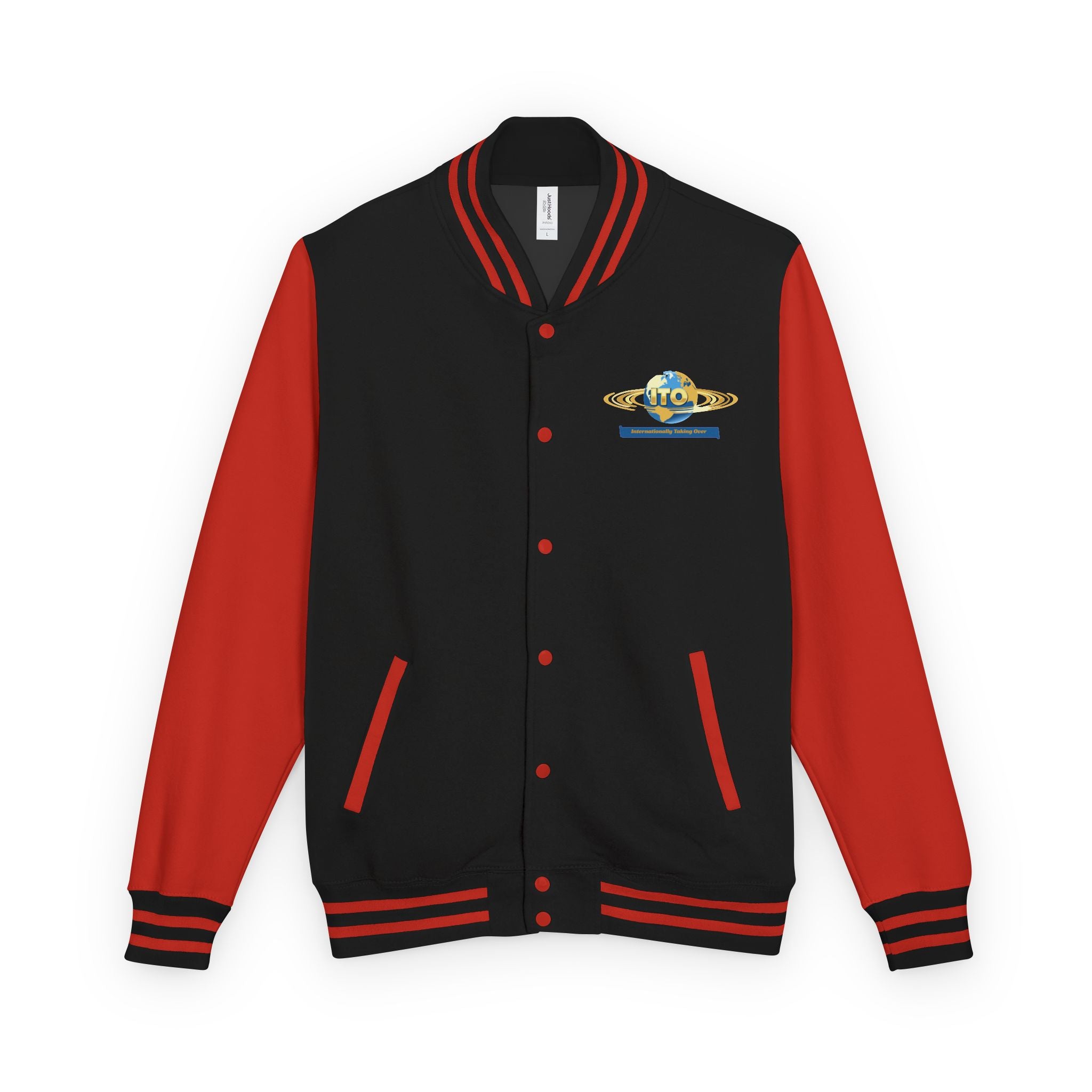 Letterman Jacket — UTO Interplanetary Travel Club Logo Varsity Jacket