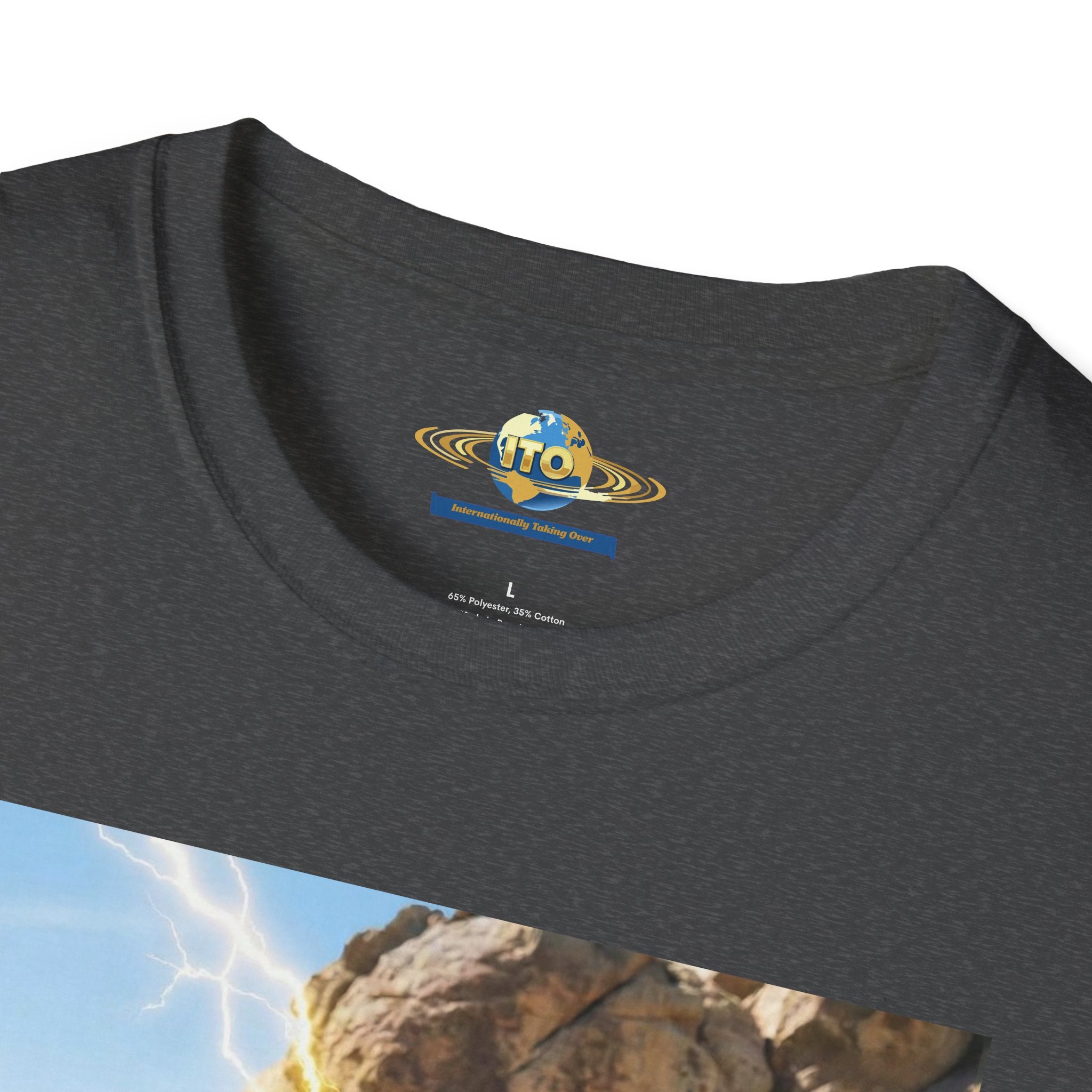 Superhero Action Photo T-Shirt — Dynamic Superman & Batman Graphic Tee