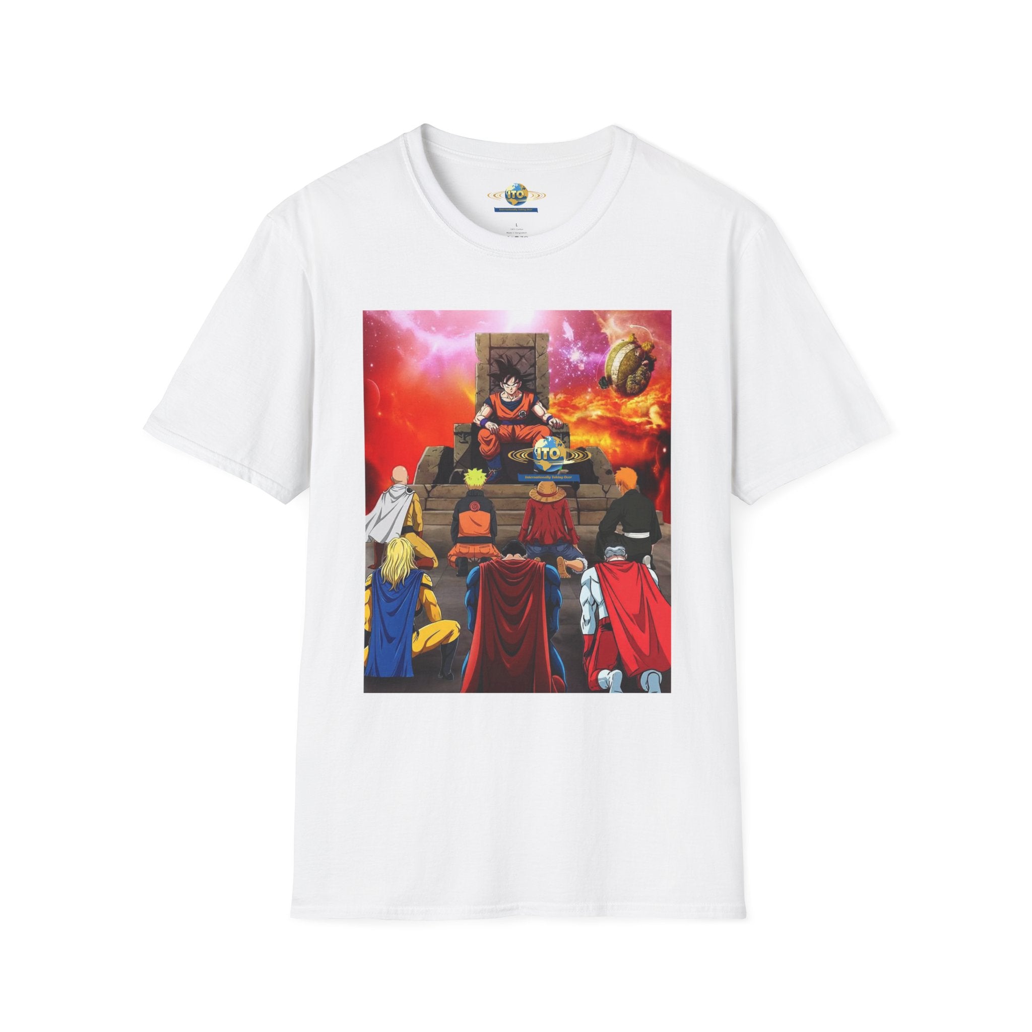 Anime Heroes Throne Graphic T-Shirt
