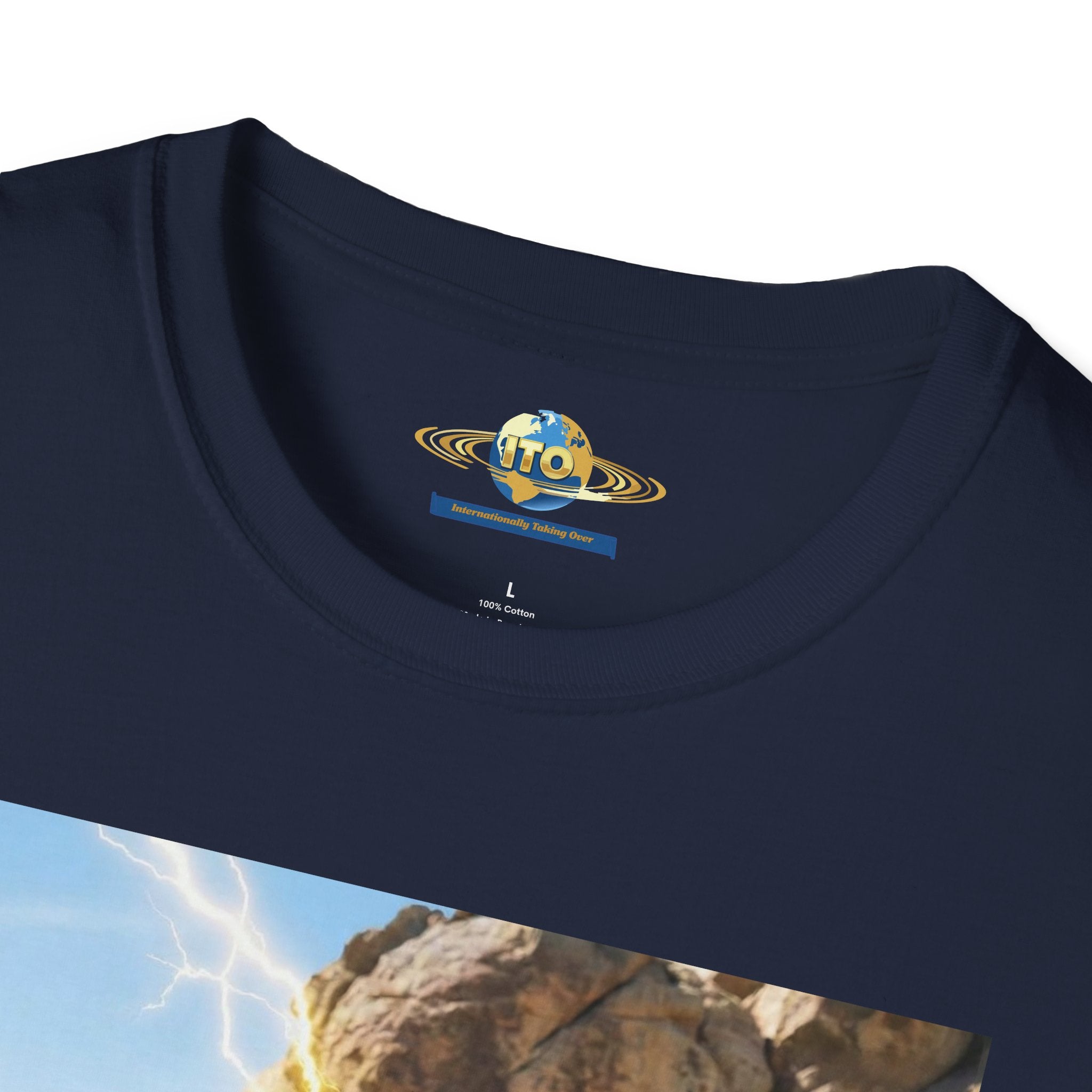 Superhero Action Photo T-Shirt — Dynamic Superman & Batman Graphic Tee