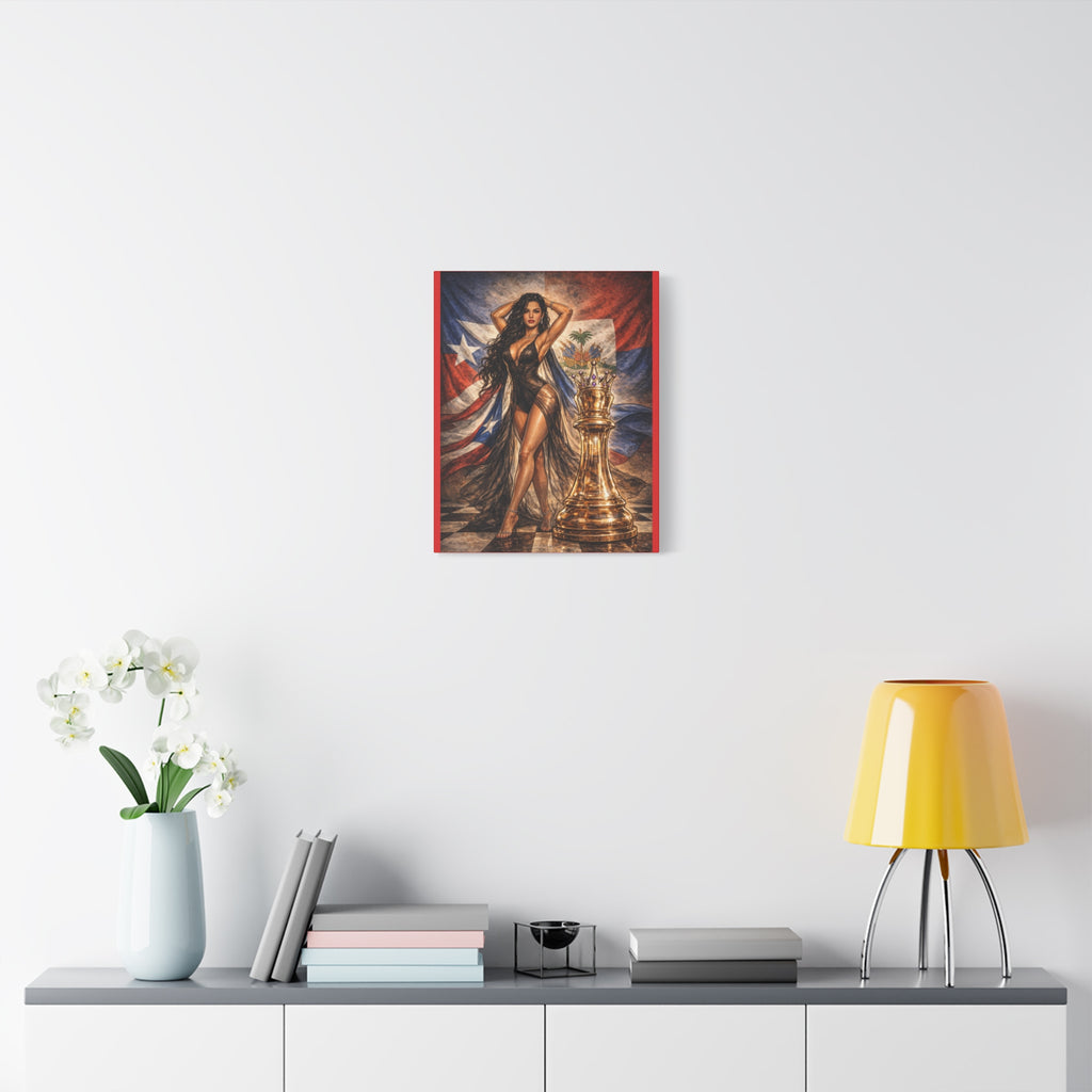 Dominican Queen Chess Canvas - Matte Stretched Wall Art