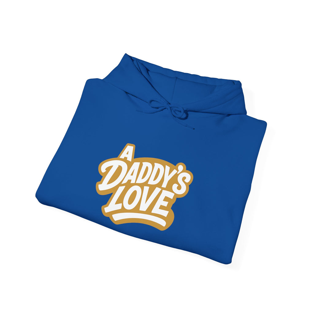 Daddy’s Love Hoodie — Retro Script Father Appreciation Sweatshirt