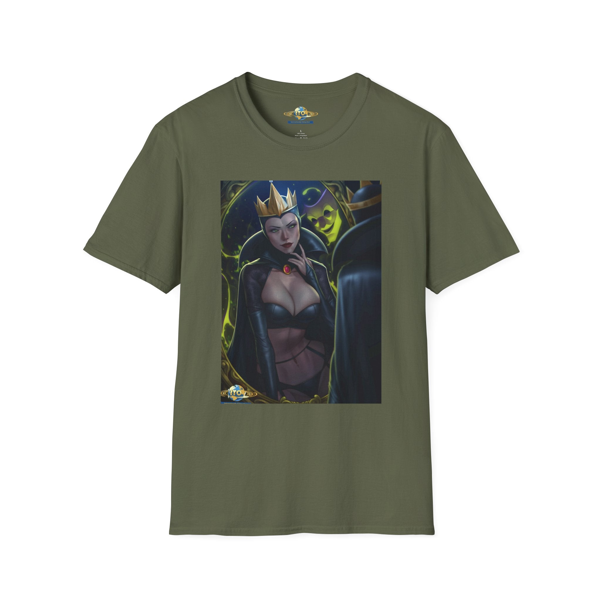 Dark Queen Art Tee — Gothic Fantasy Portrait T-Shirt