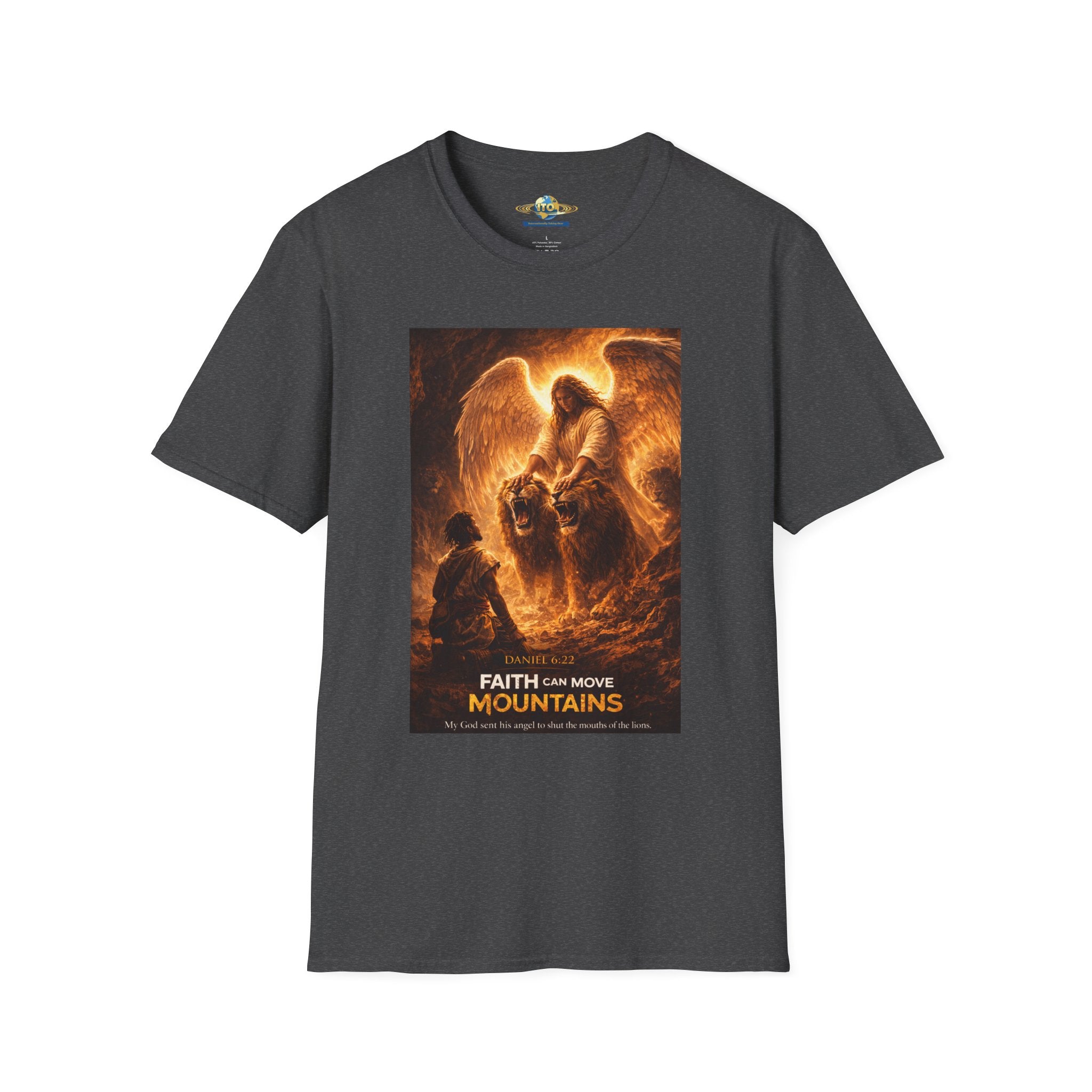 Faith Can Move Mountains T-Shirt — Angel Guardian Spiritual Tee