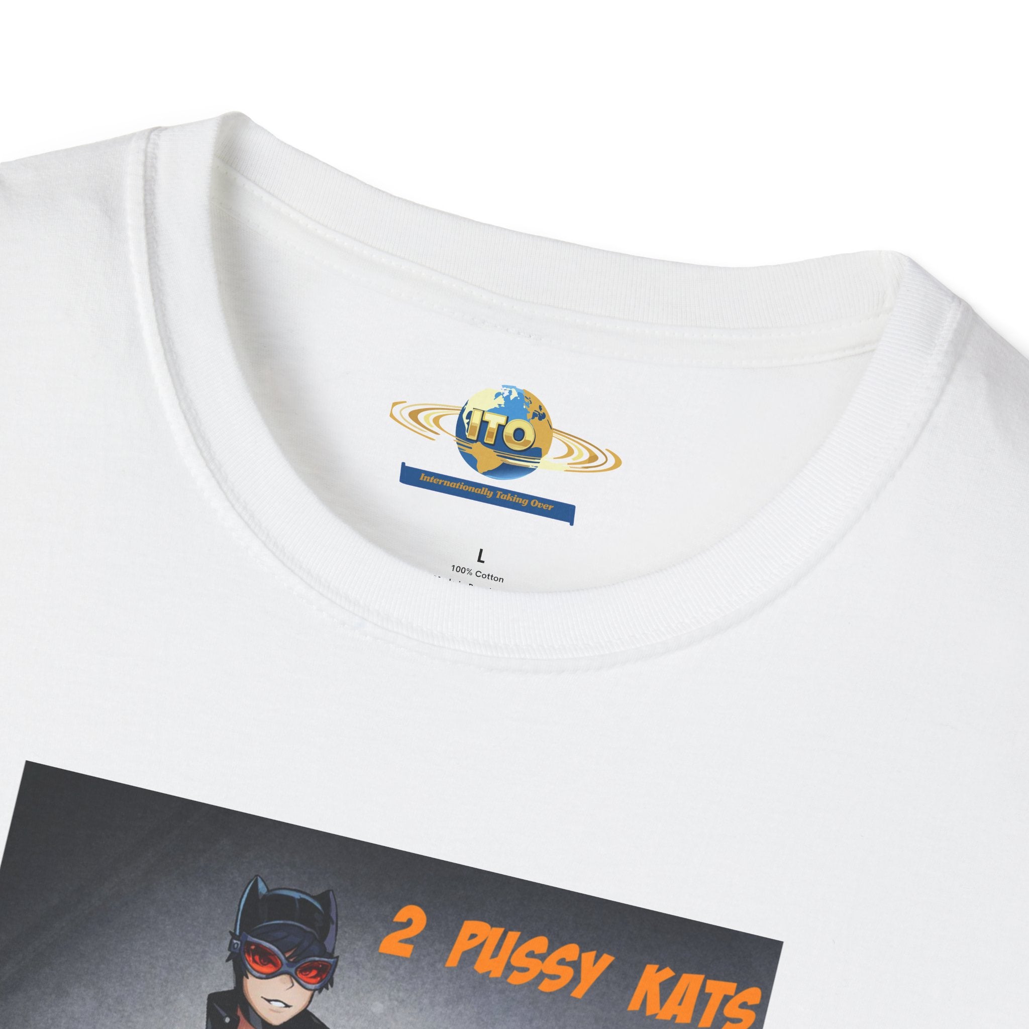 Graphic T-Shirt — 'I Purr More' Cat-Themed Vintage Femme Art Tee