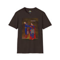 T-Shirt — Vintage Knight & Jester Illustration Tee ("We Were Just Like You")