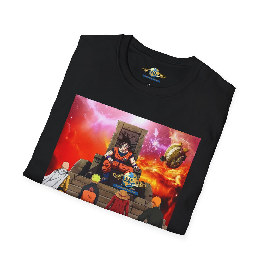 Anime Heroes Throne Graphic T-Shirt