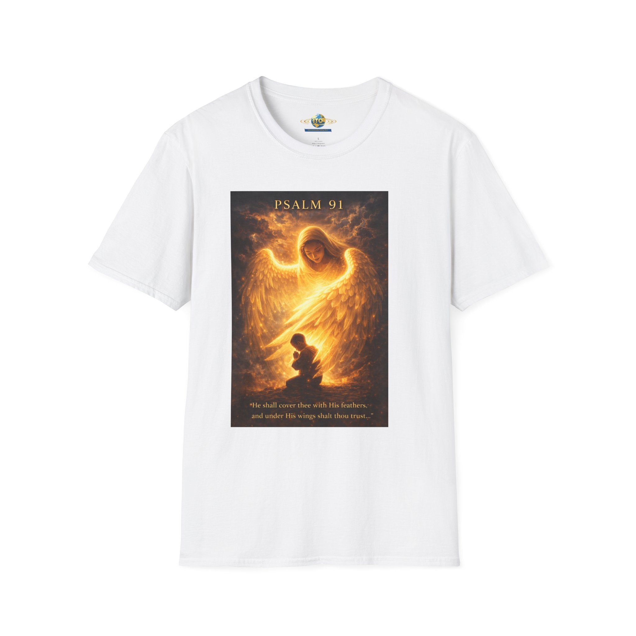 Psalm 91 Guardian Angel T-Shirt — Inspirational Christian Faith Tee