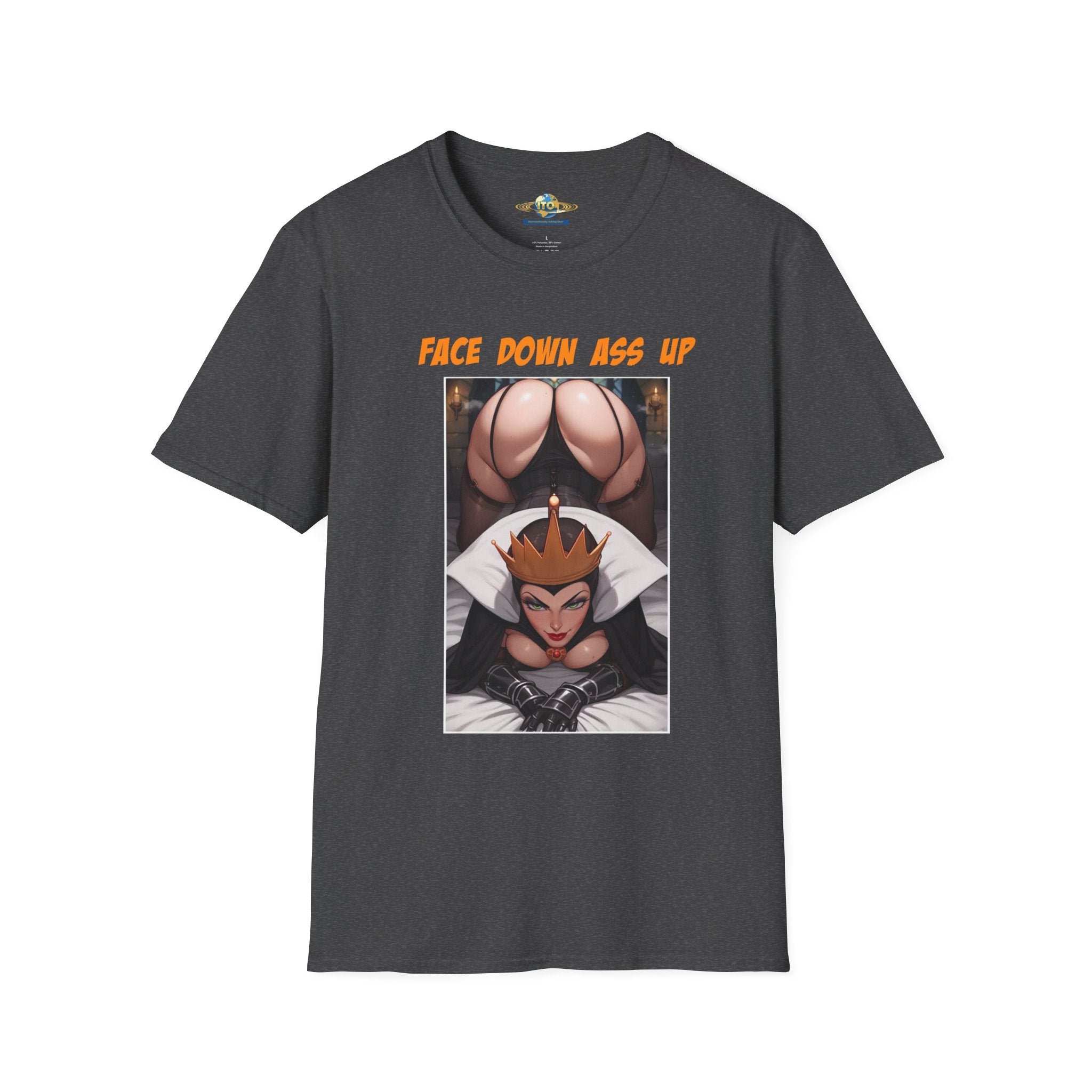 Graphic T-Shirt "Face Down Ass Up" Bold Queen Illustration