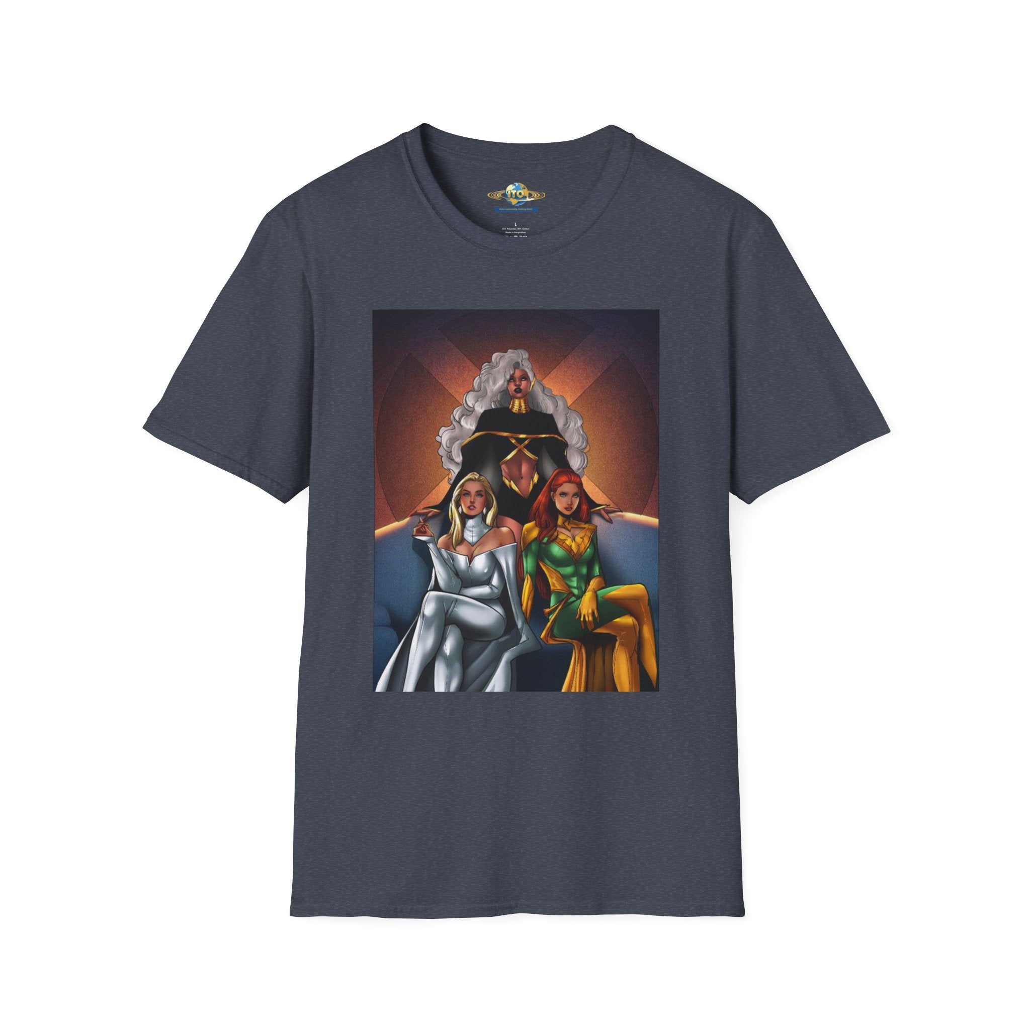 Retro Superhero Trio Graphic T-Shirt