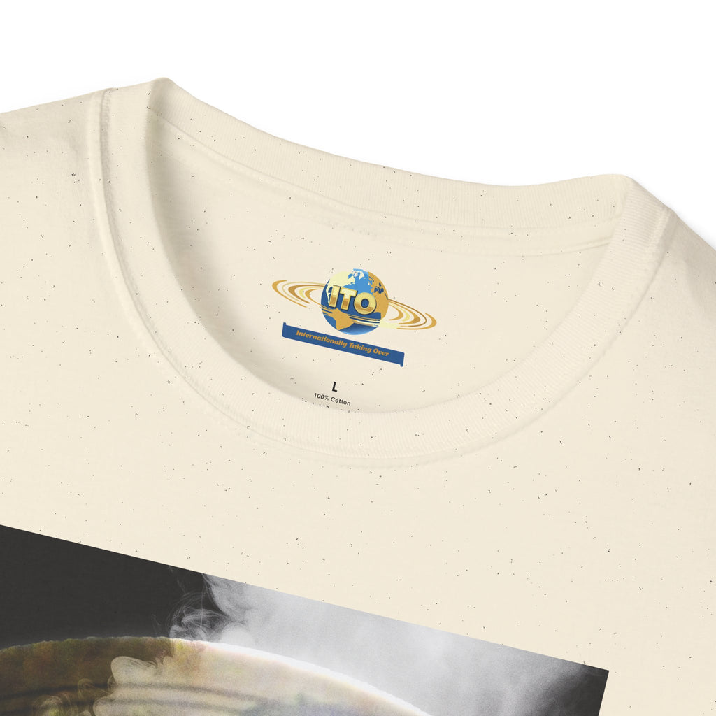 Surreal Vintage Portrait T-Shirt — Smoky Renaissance Art Graphic Tee