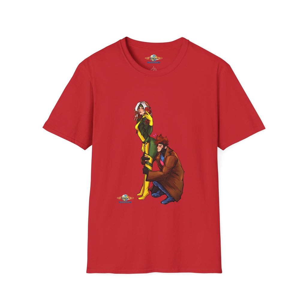 Gambit & Rogue Comic Art T-Shirt – Mutant Romance Graphic Tee