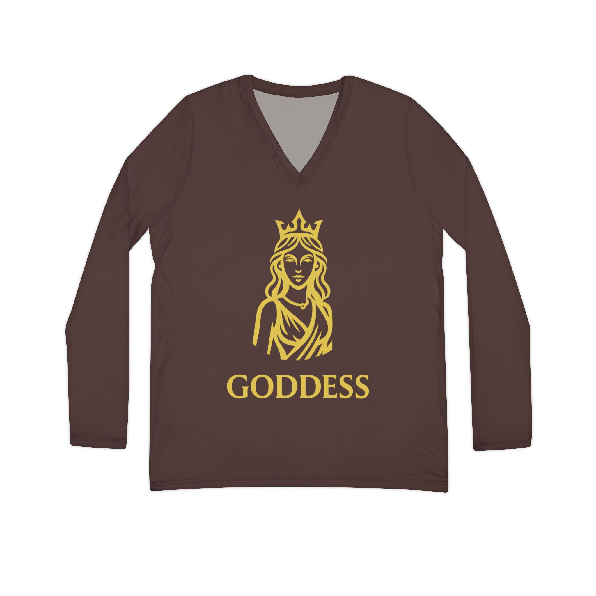 Goddess V-Neck Long Sleeve — Women's Empowerment Tee