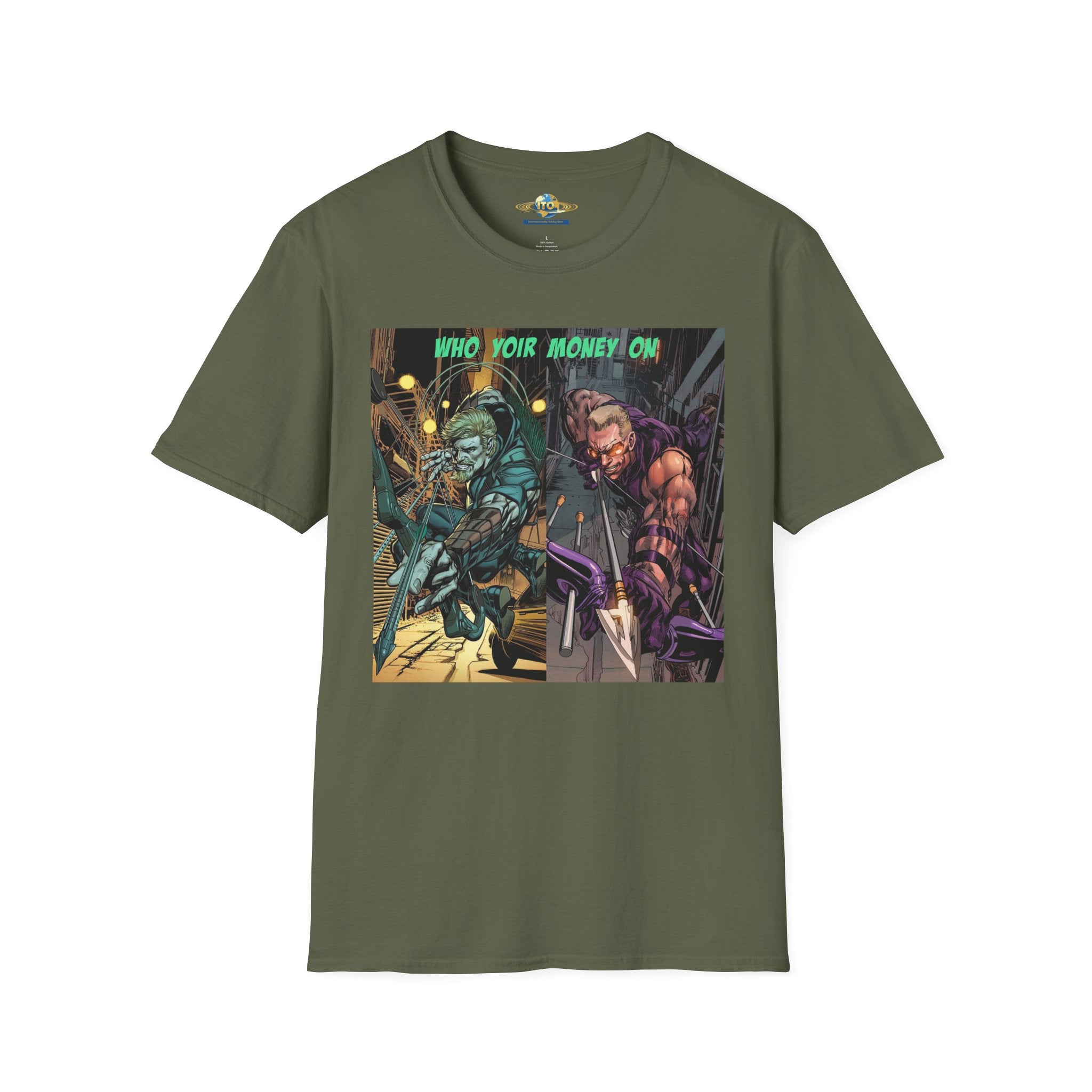 Graphic T‑Shirt — 'Who You Moving On' Cyberpunk Comic Art Tee