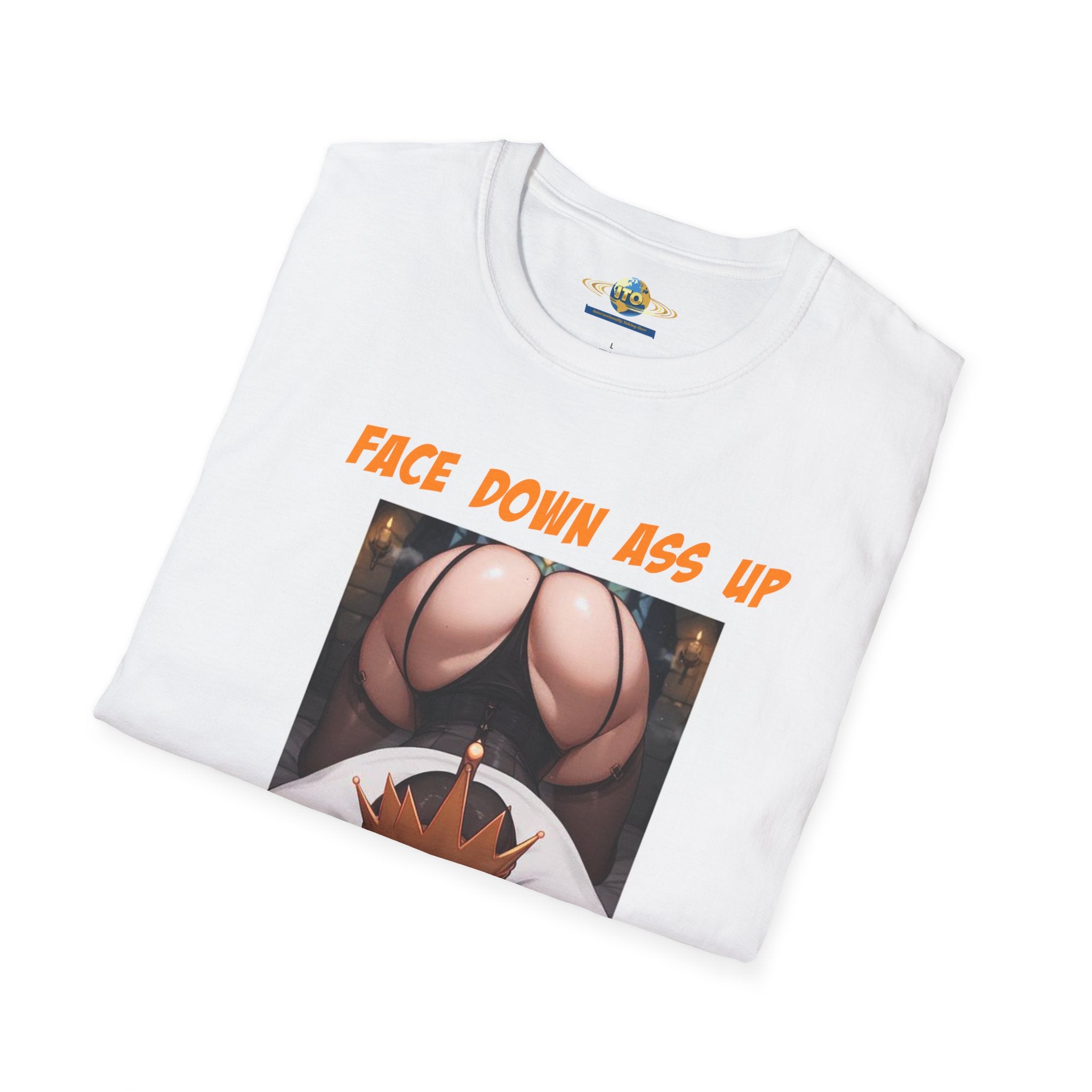 Graphic T-Shirt "Face Down Ass Up" Bold Queen Illustration