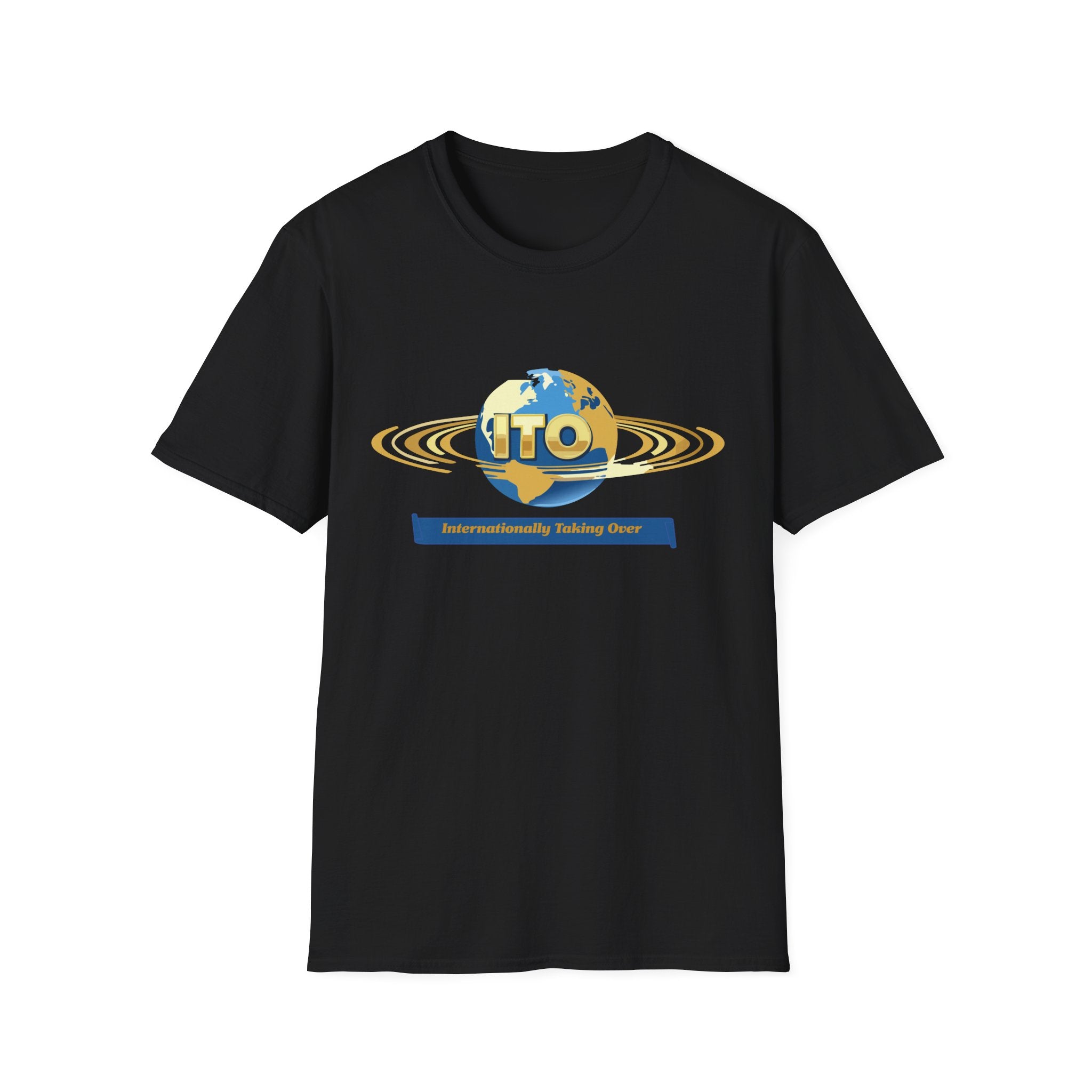 UFO Globe Logo T-Shirt — "Interuniversity Talking One" Graphic Tee
