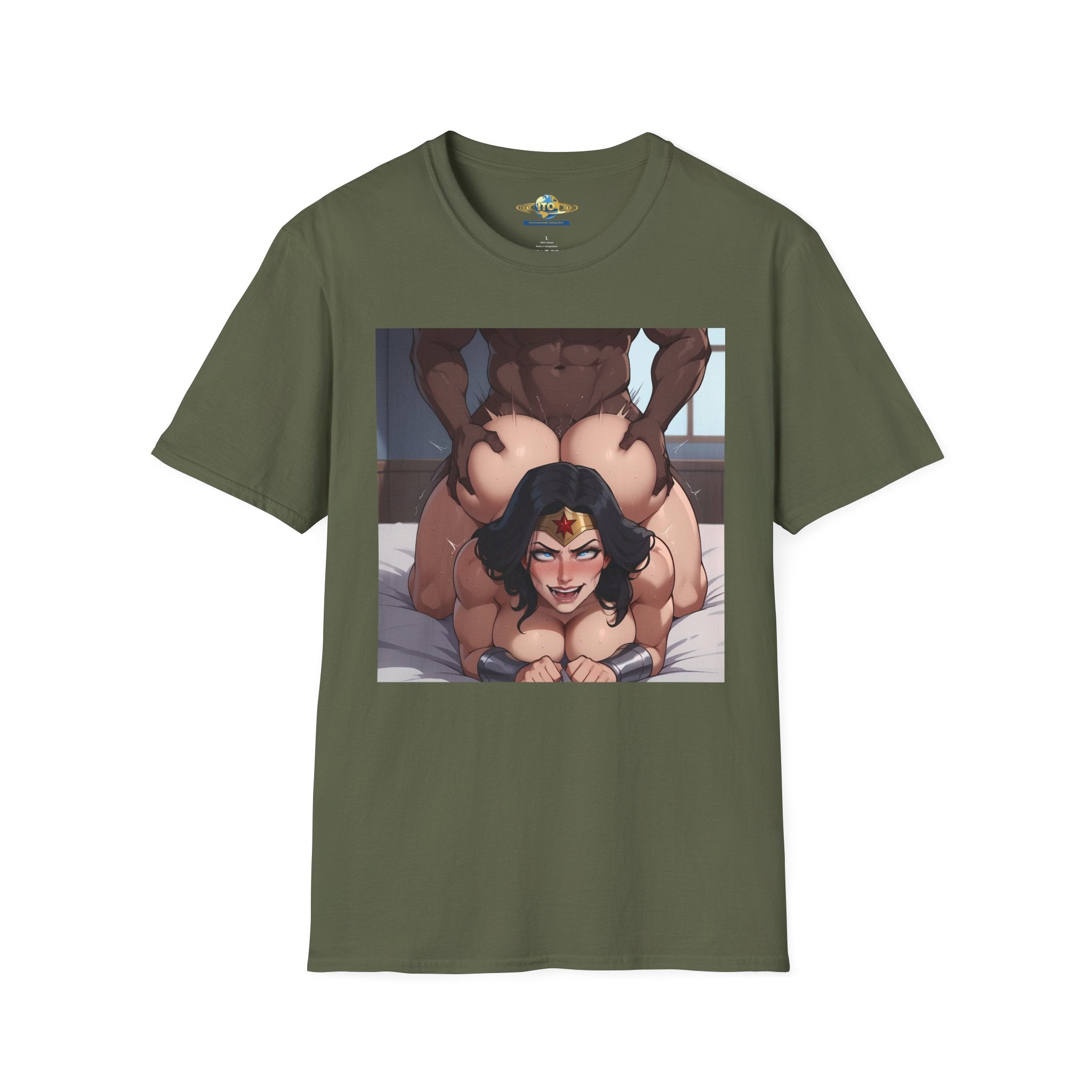 Black Man & Wonder Ass Graphic T-Shirt — Pinup Superhero Art Print