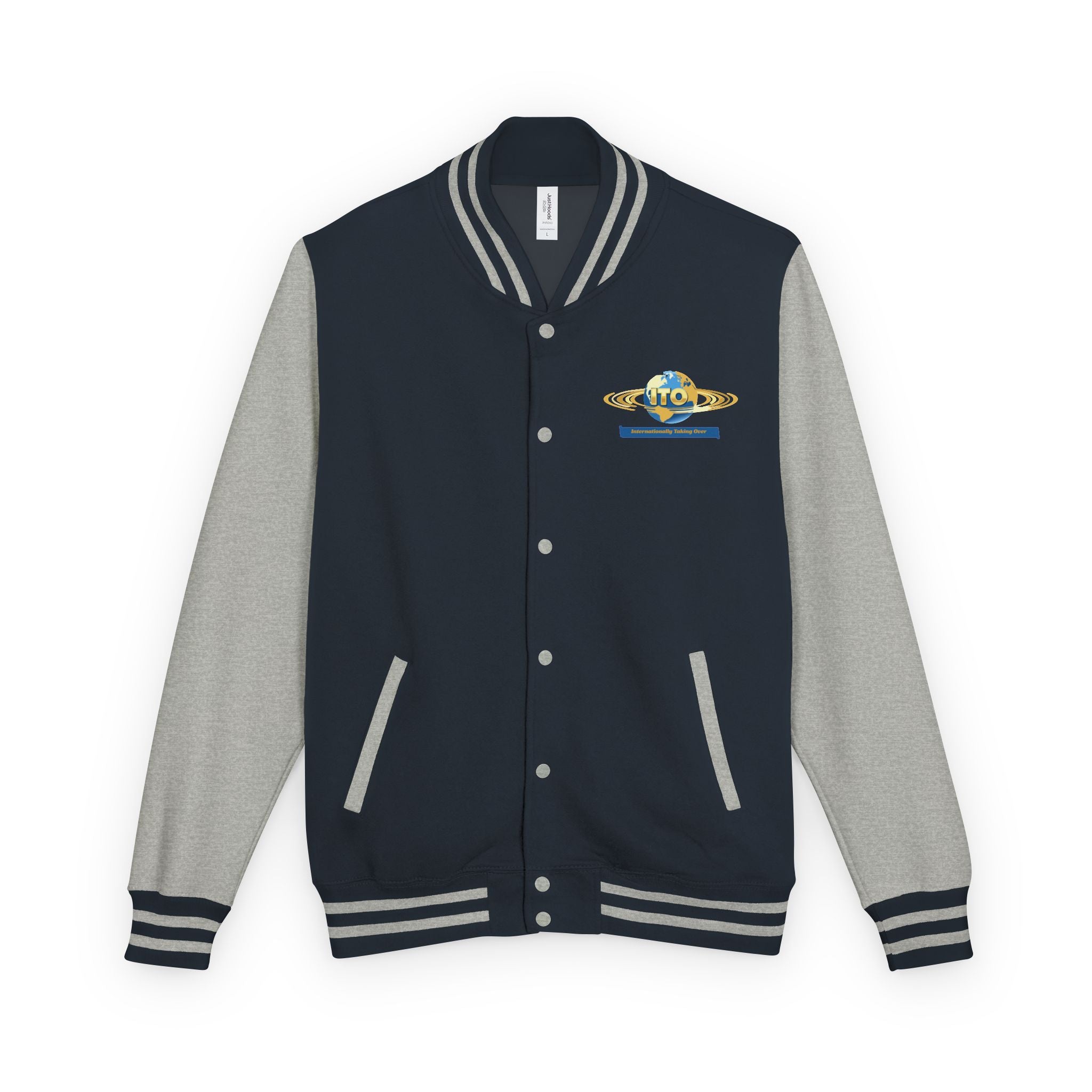 Letterman Jacket — UTO Interplanetary Travel Club Logo Varsity Jacket