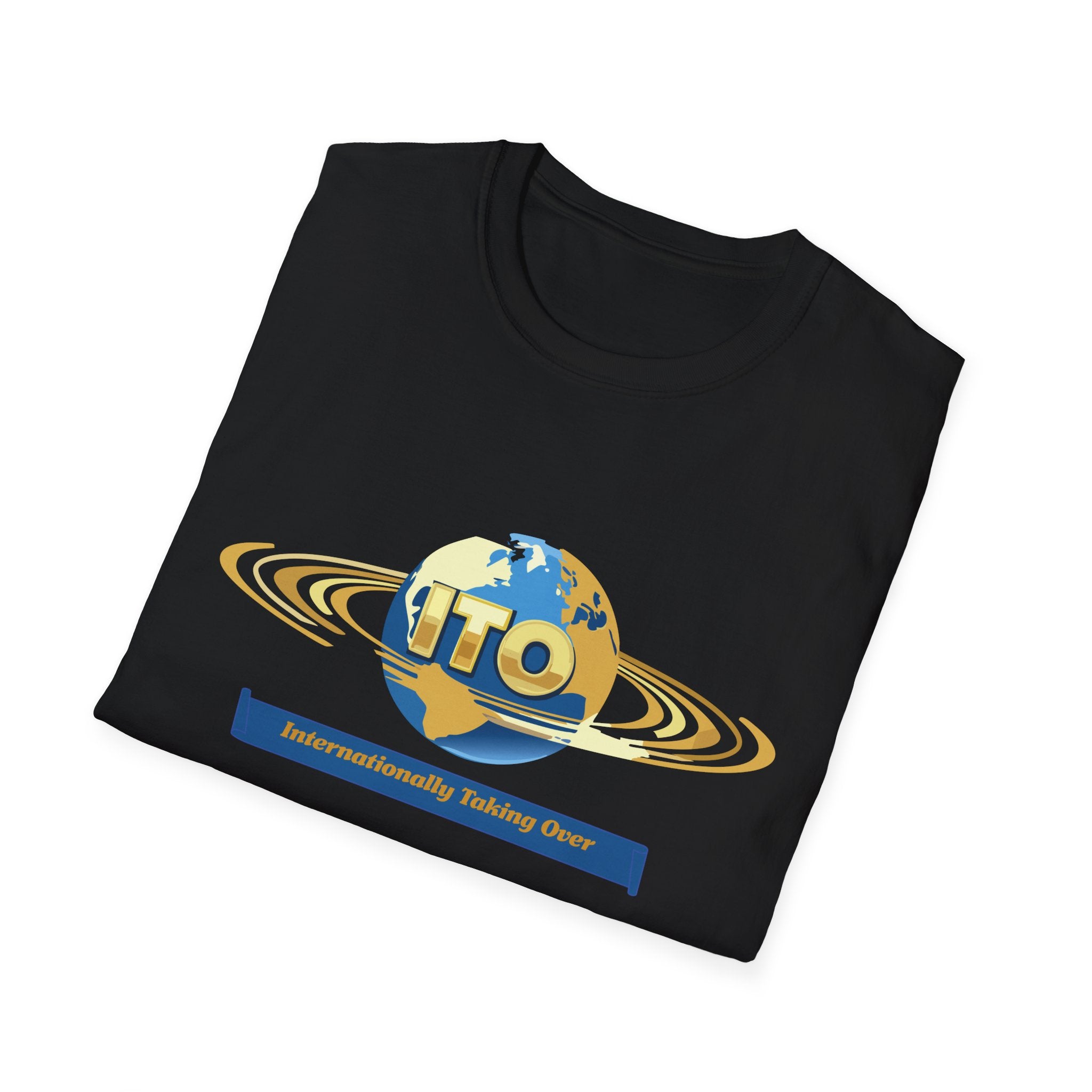 UFO Globe Logo T-Shirt — "Interuniversity Talking One" Graphic Tee