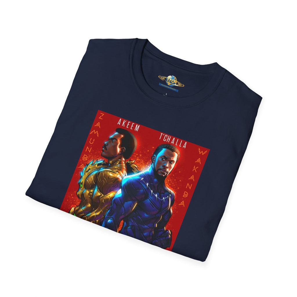Two Kings Poster T-Shirt — Bold Afrocentric Duo Graphic Tee