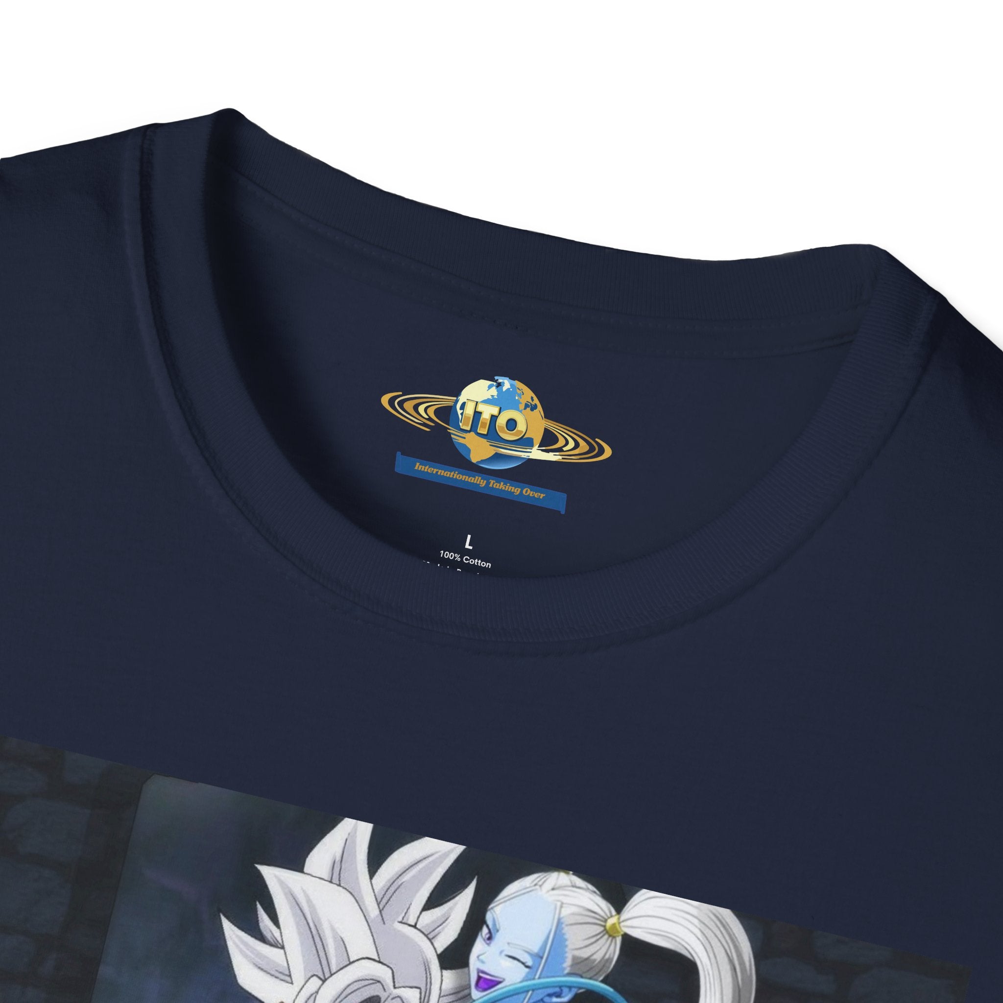 Anime Character Portrait Tee — Father and Child Illustration T-Shirt