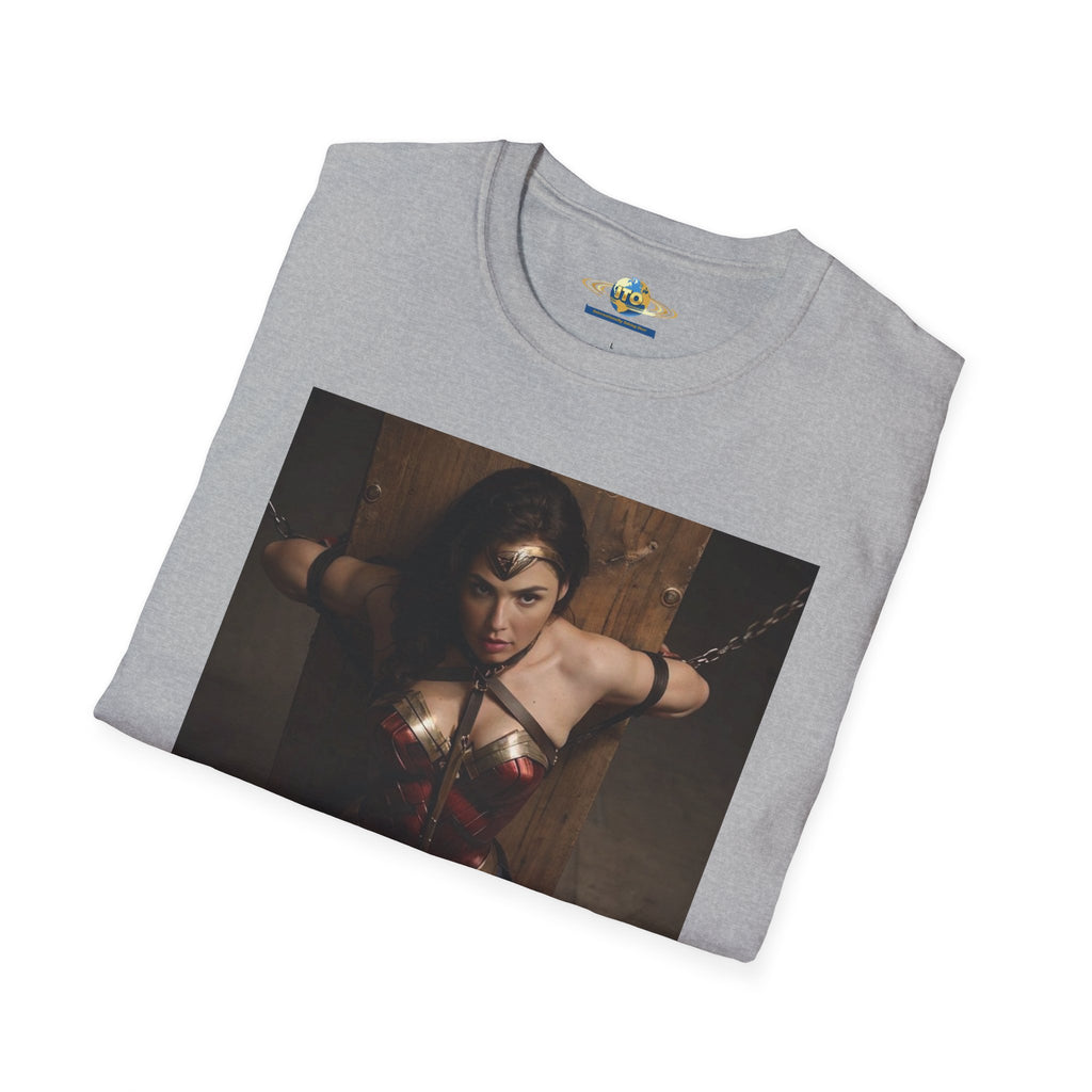Wonder Woman Inspired Graphic T-Shirt — Retro Heroine Photo Tee