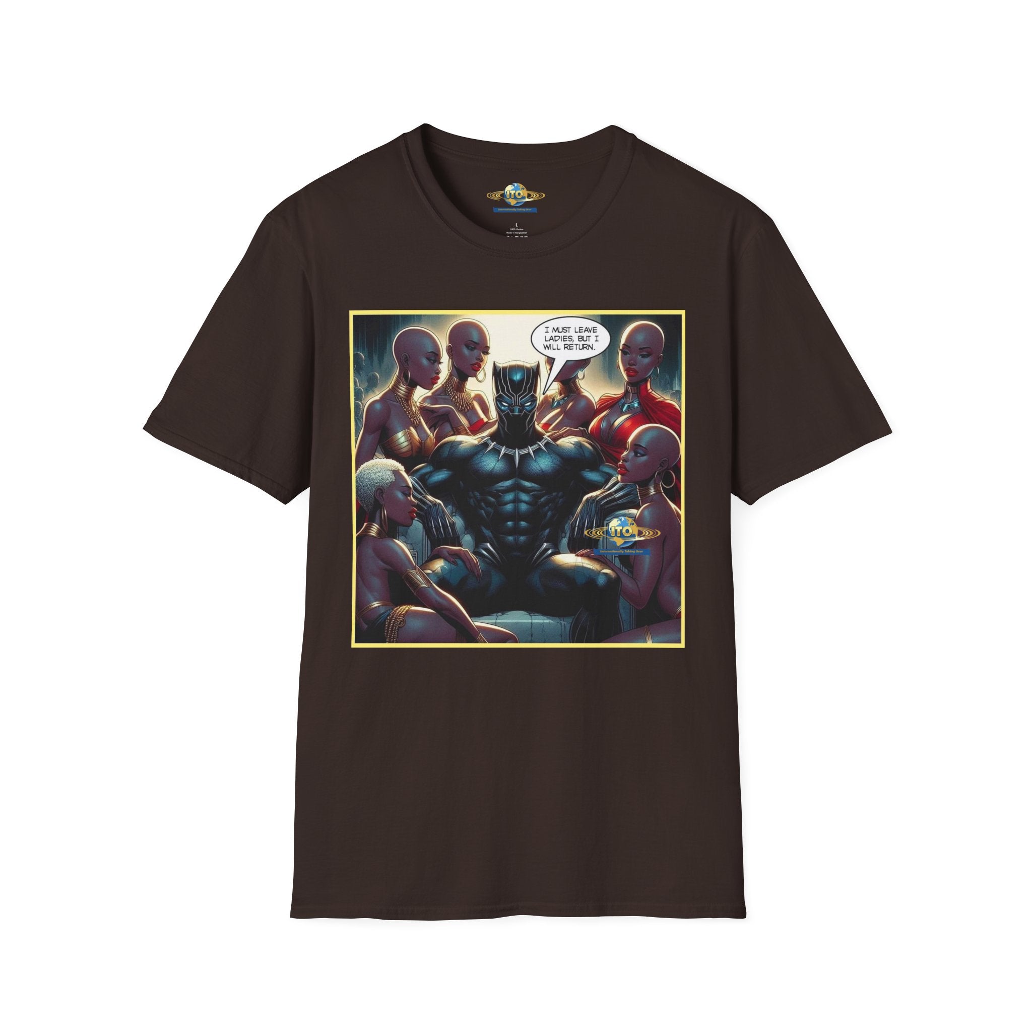 Black Panther Comic Art T‑Shirt — "Wakanda Forever?" Graphic Tee