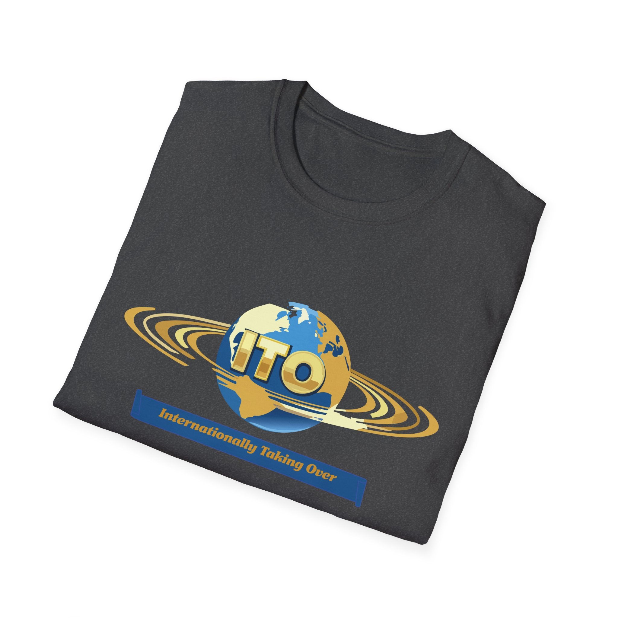 UFO Globe Logo T-Shirt — "Interuniversity Talking One" Graphic Tee