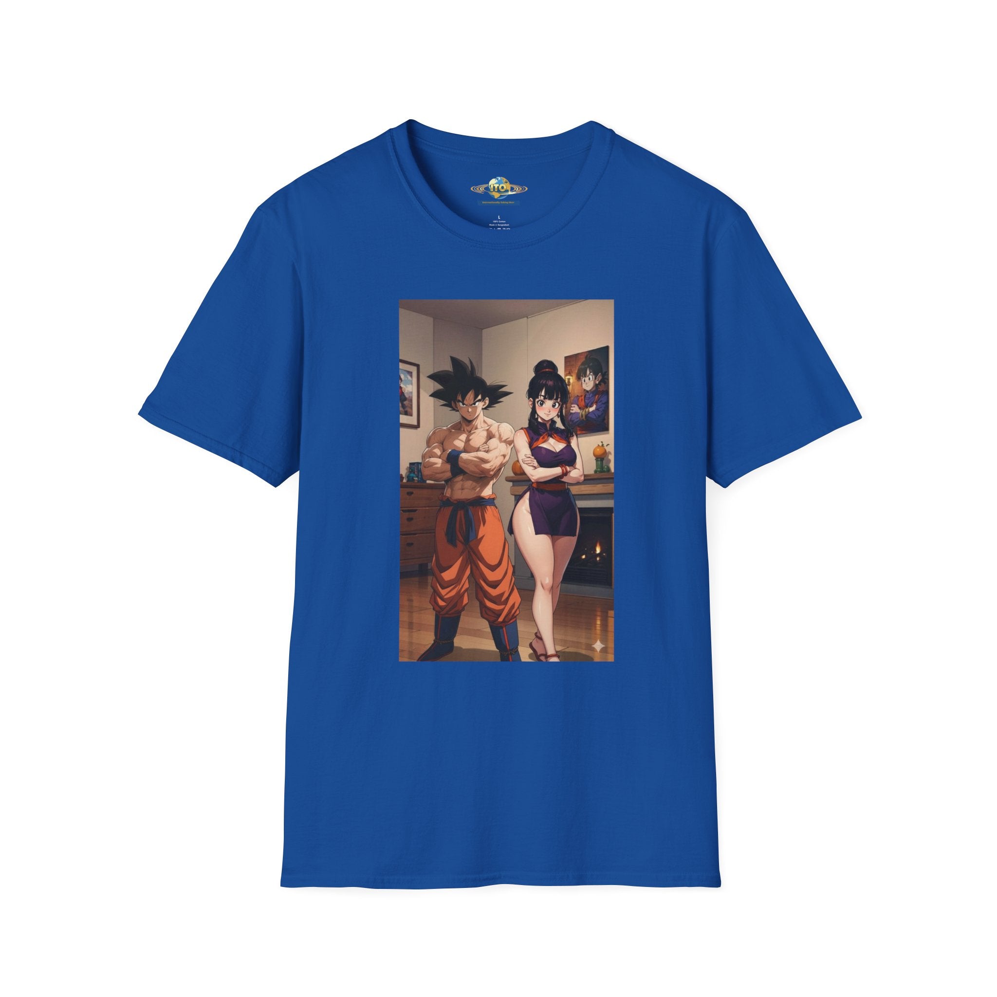 Anime Couple Graphic T-Shirt — Cozy Home Goku & Caulifla Poster Design