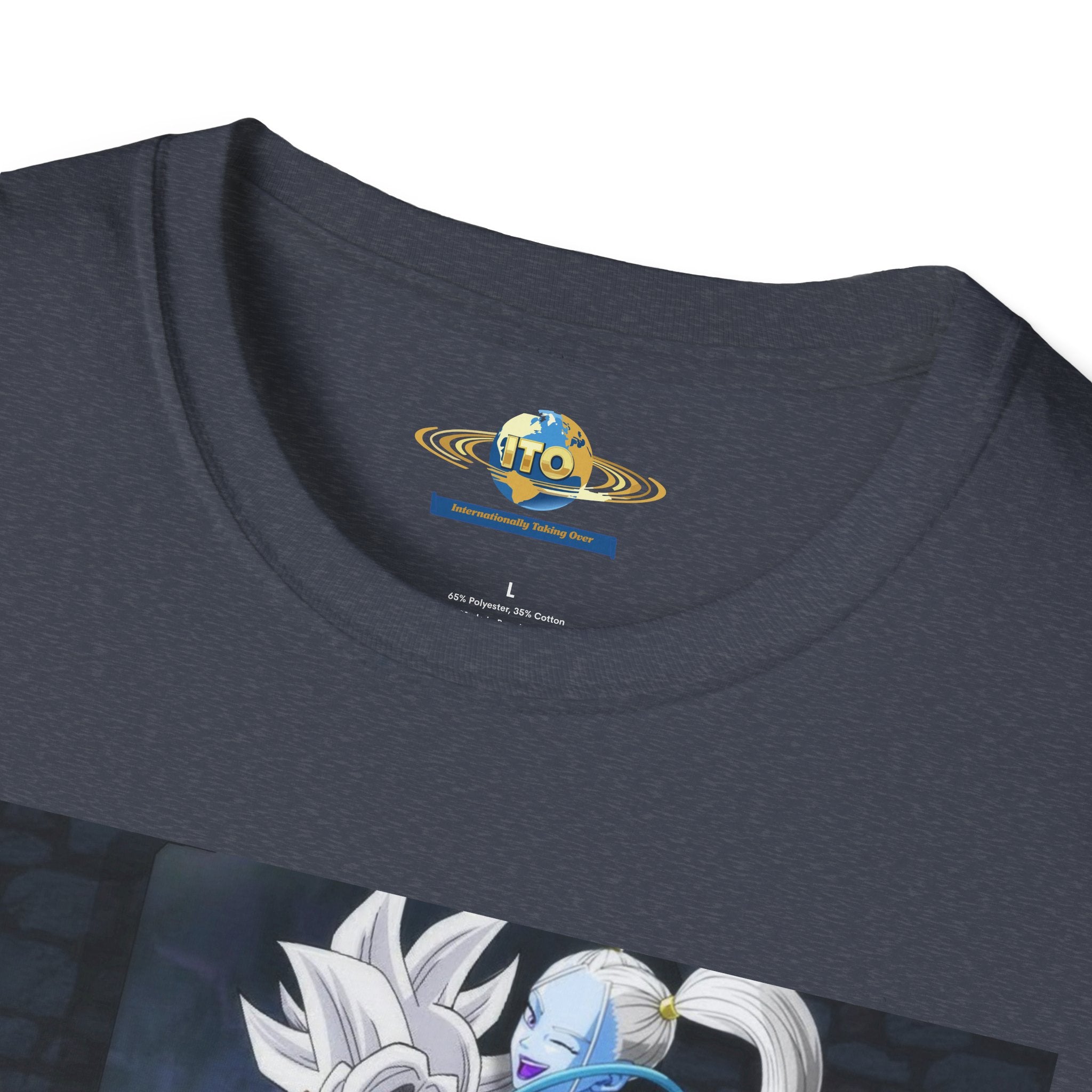 Anime Character Portrait Tee — Father and Child Illustration T-Shirt