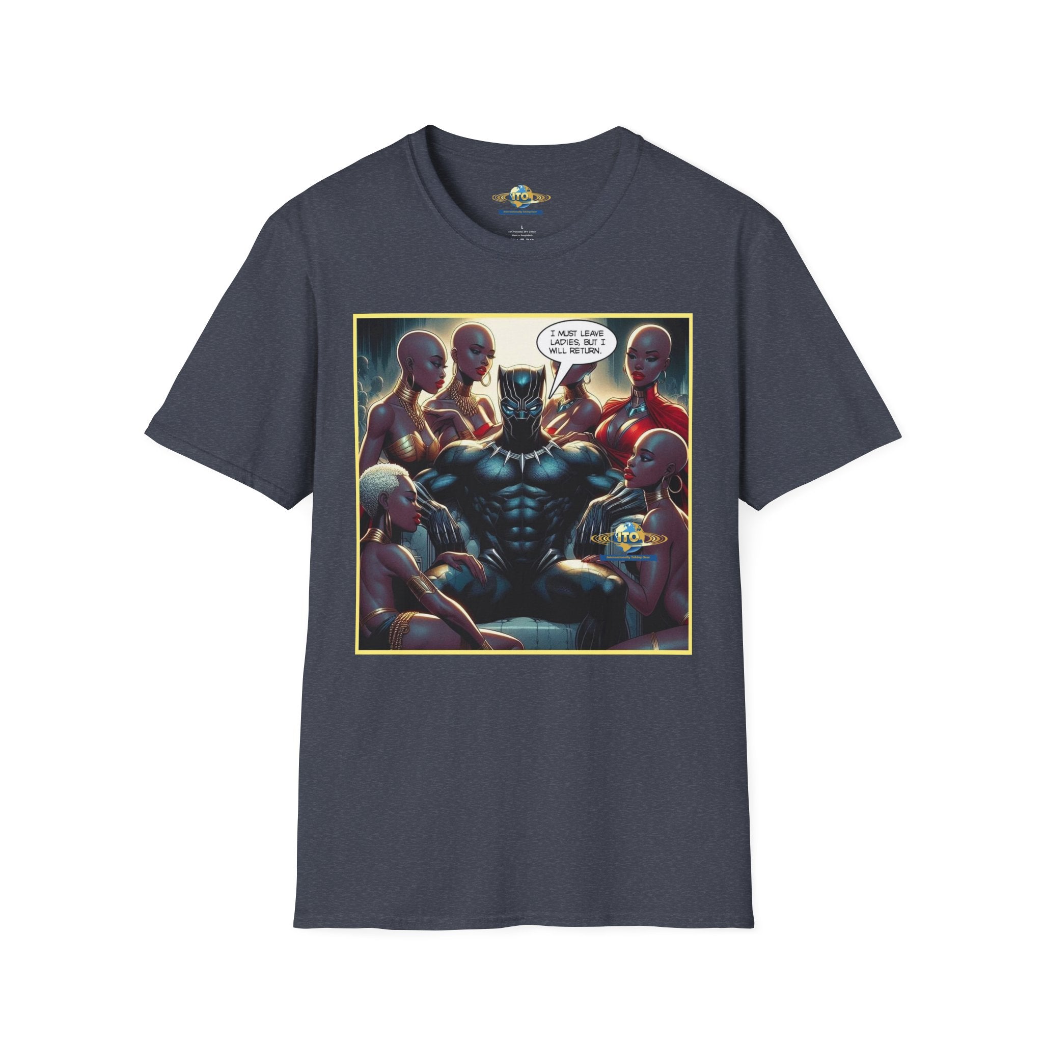 Black Panther Comic Art T‑Shirt — "Wakanda Forever?" Graphic Tee