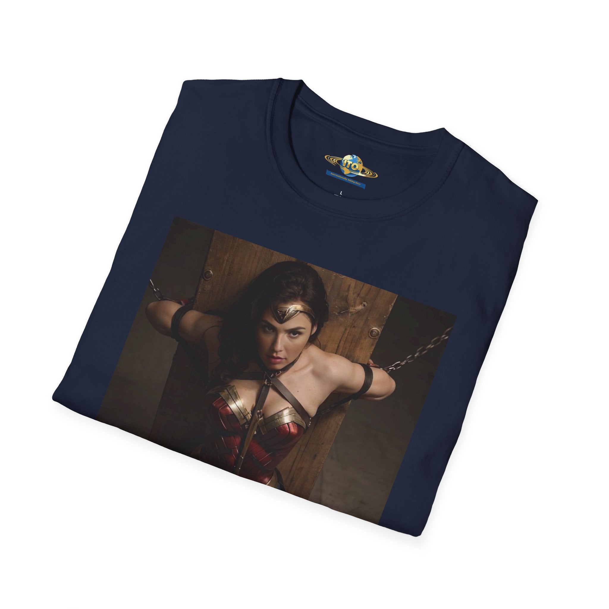 Wonder Woman Inspired Graphic T-Shirt — Retro Heroine Photo Tee